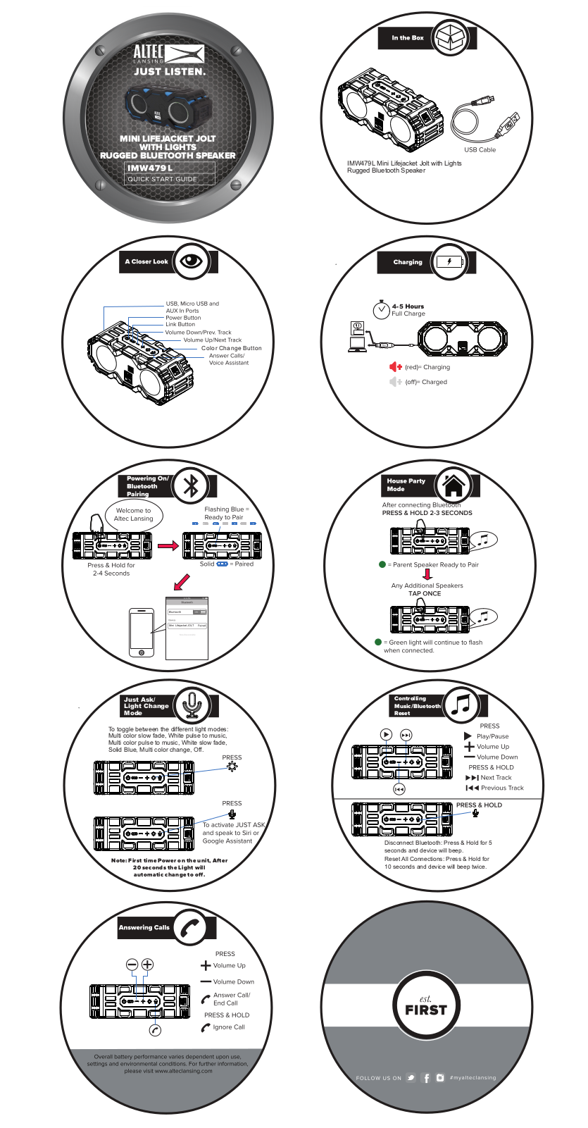 Altec lansing IMW479L User Manual