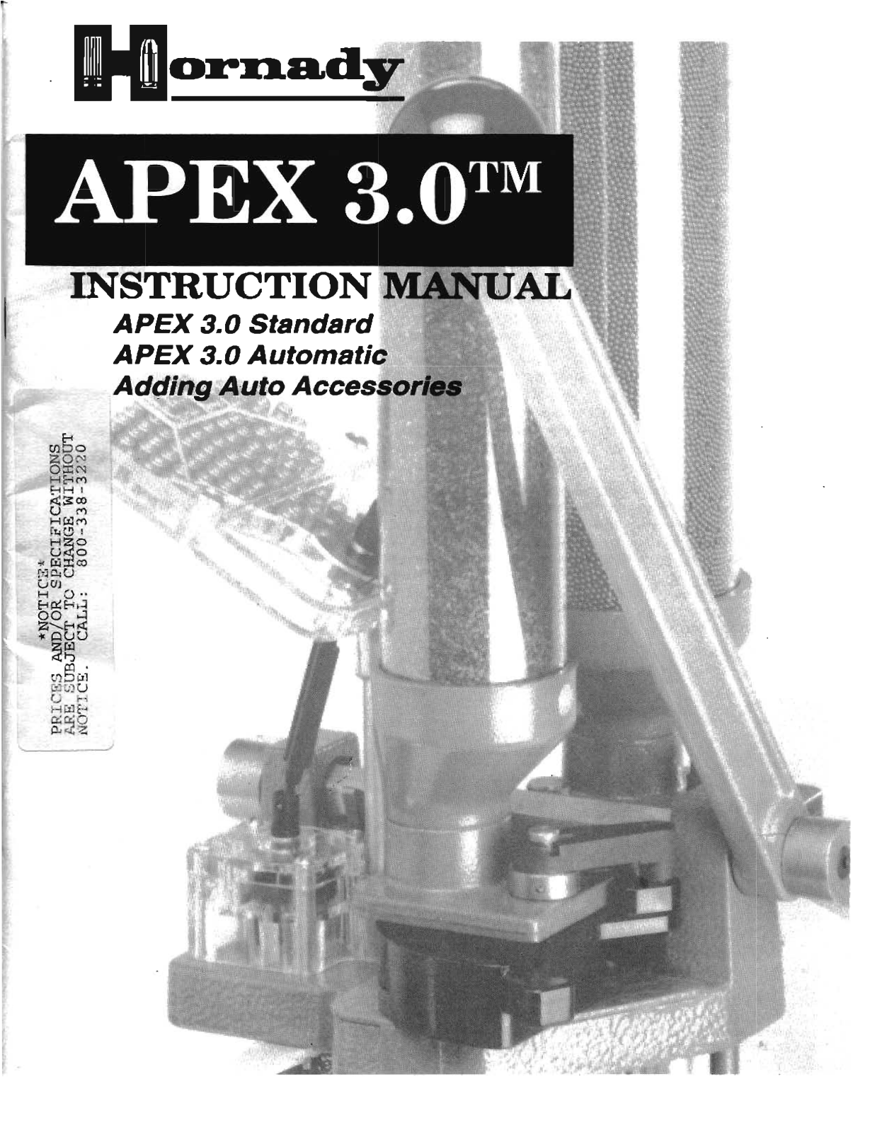 HORNADY APEX 3.0 User Manual