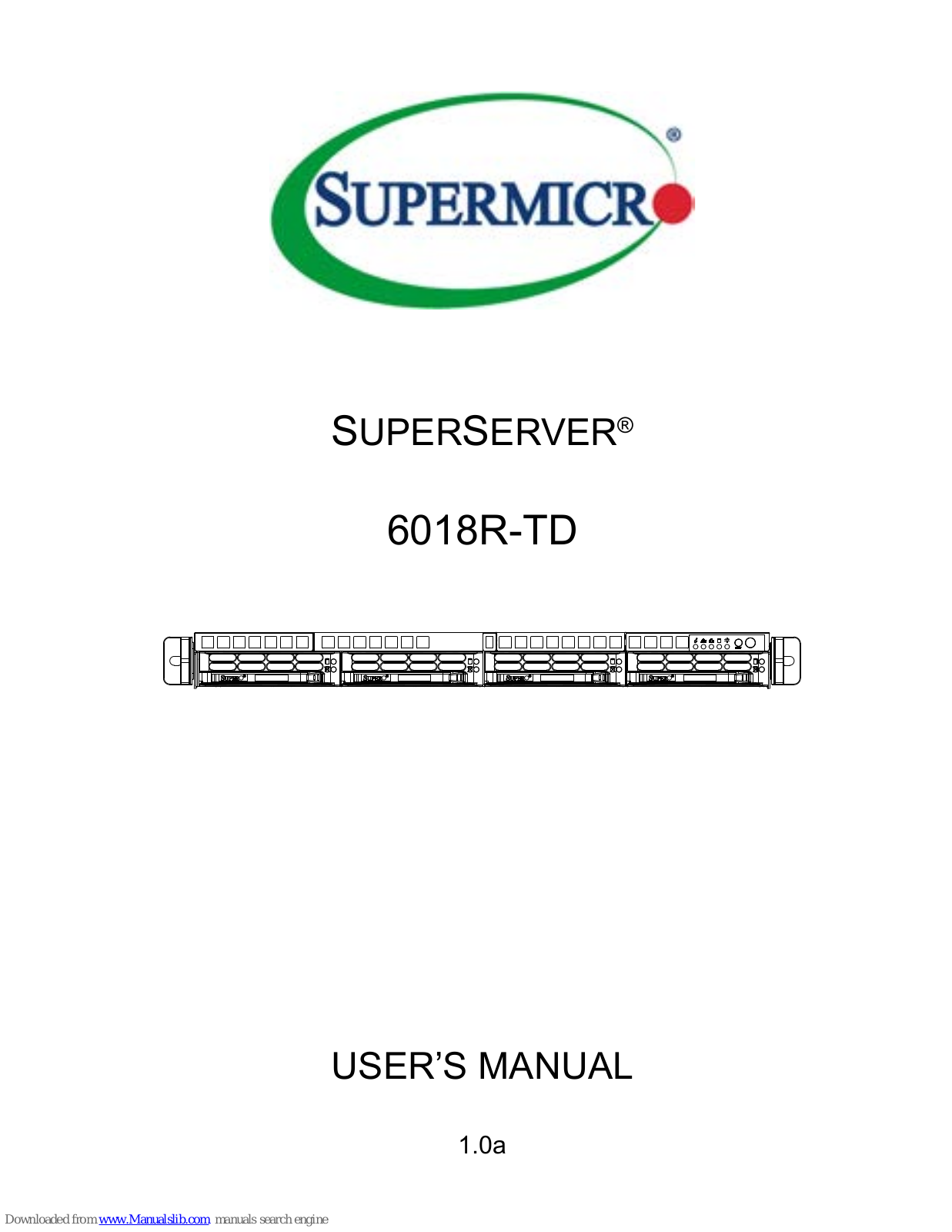 Supermicro SUPERSERVER 6018R-TD User Manual