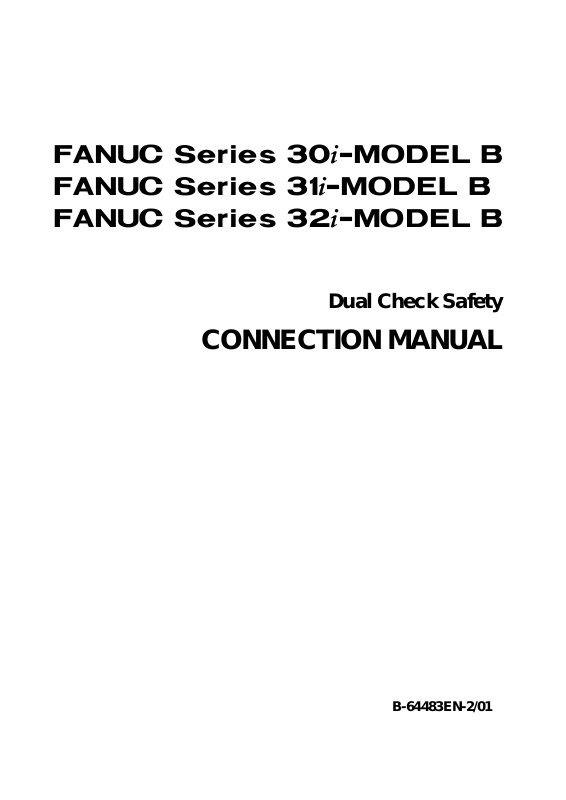 Fanuc 30iB, 31i B, 32i- B Connection Manual