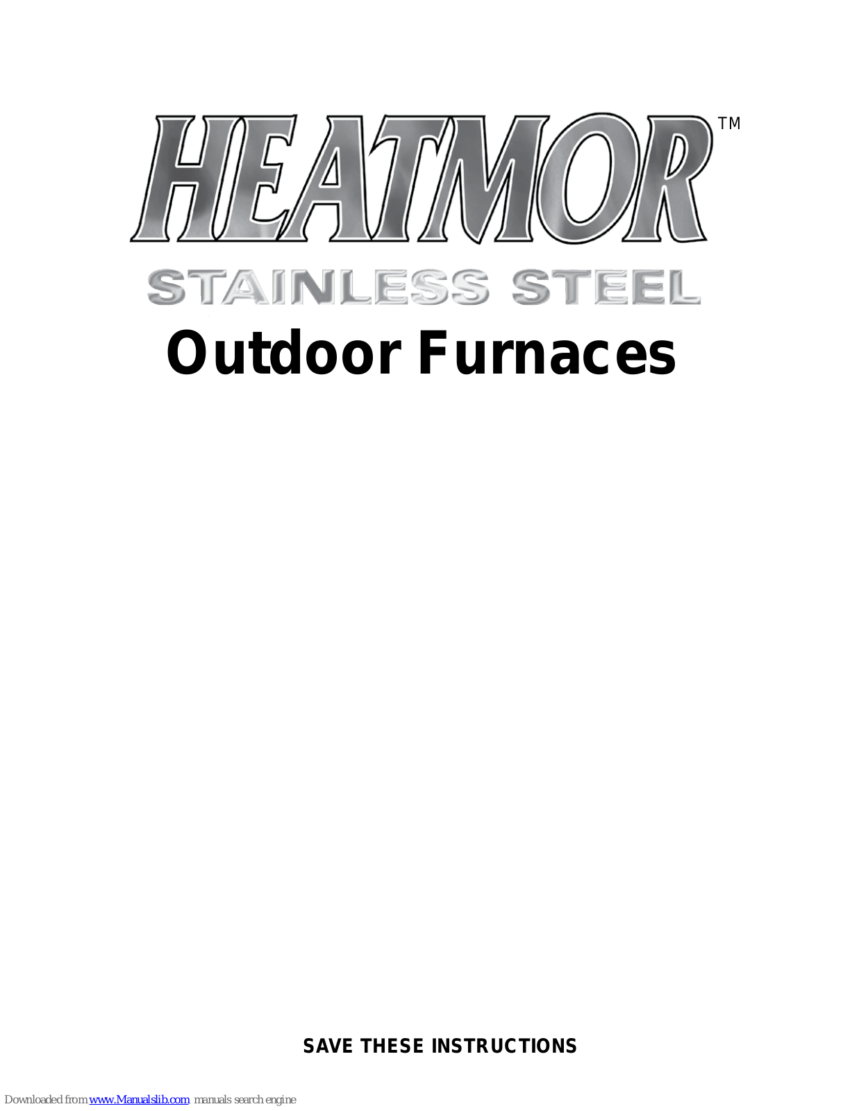 Heatmor 200 SSP User Manual