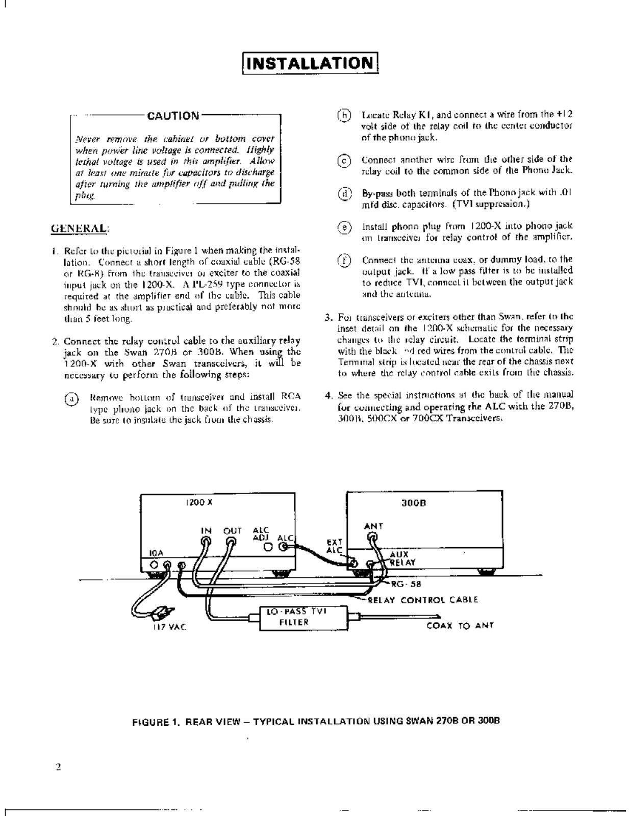 SWAN 1200-X User Manual (PAGE 3)