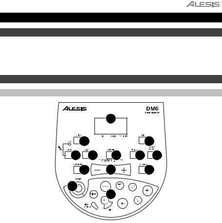 Alesis DM6 Drum Module User guide