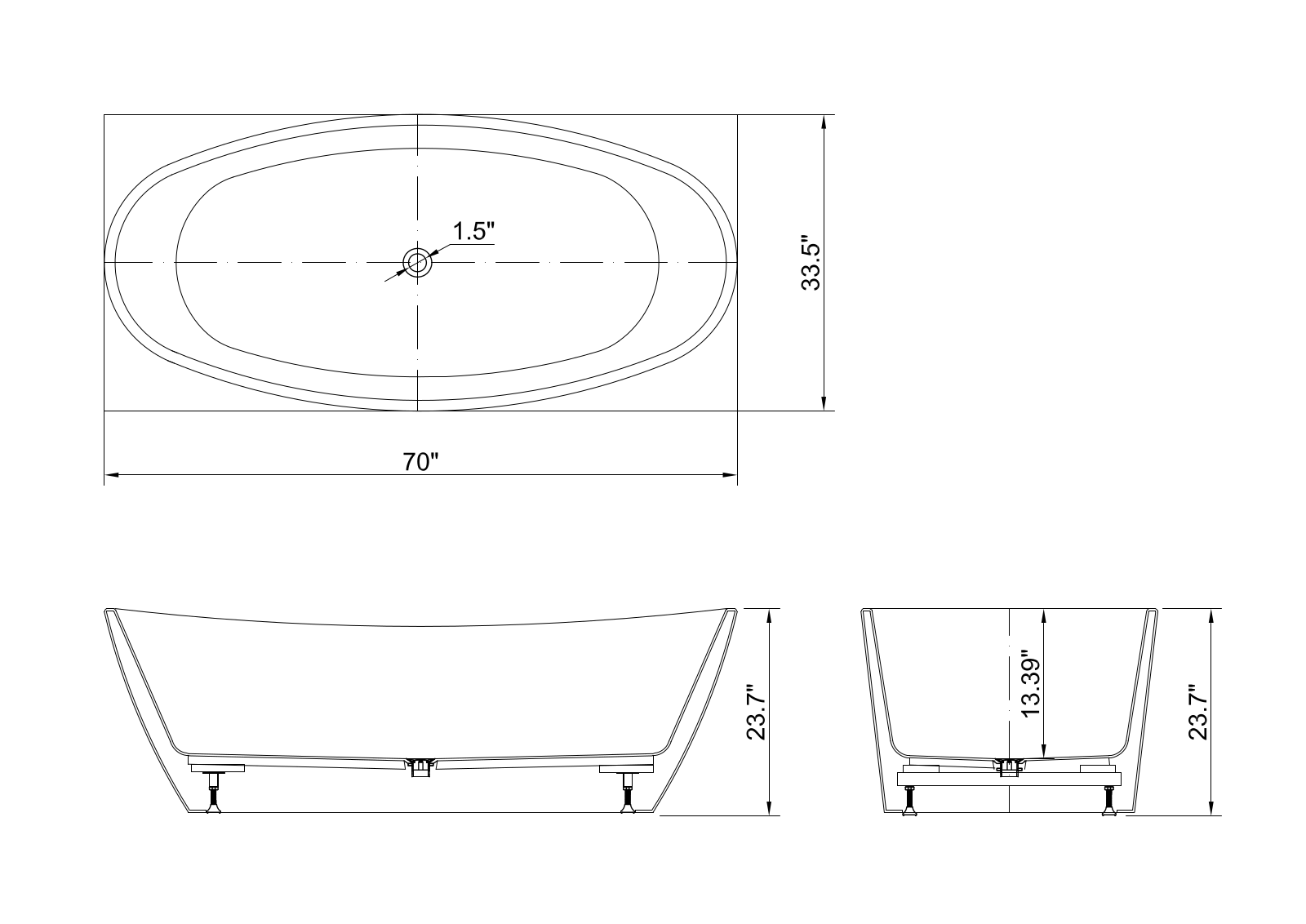 Ariel Bath ZZB1354 Specifications - ManualMachine.com