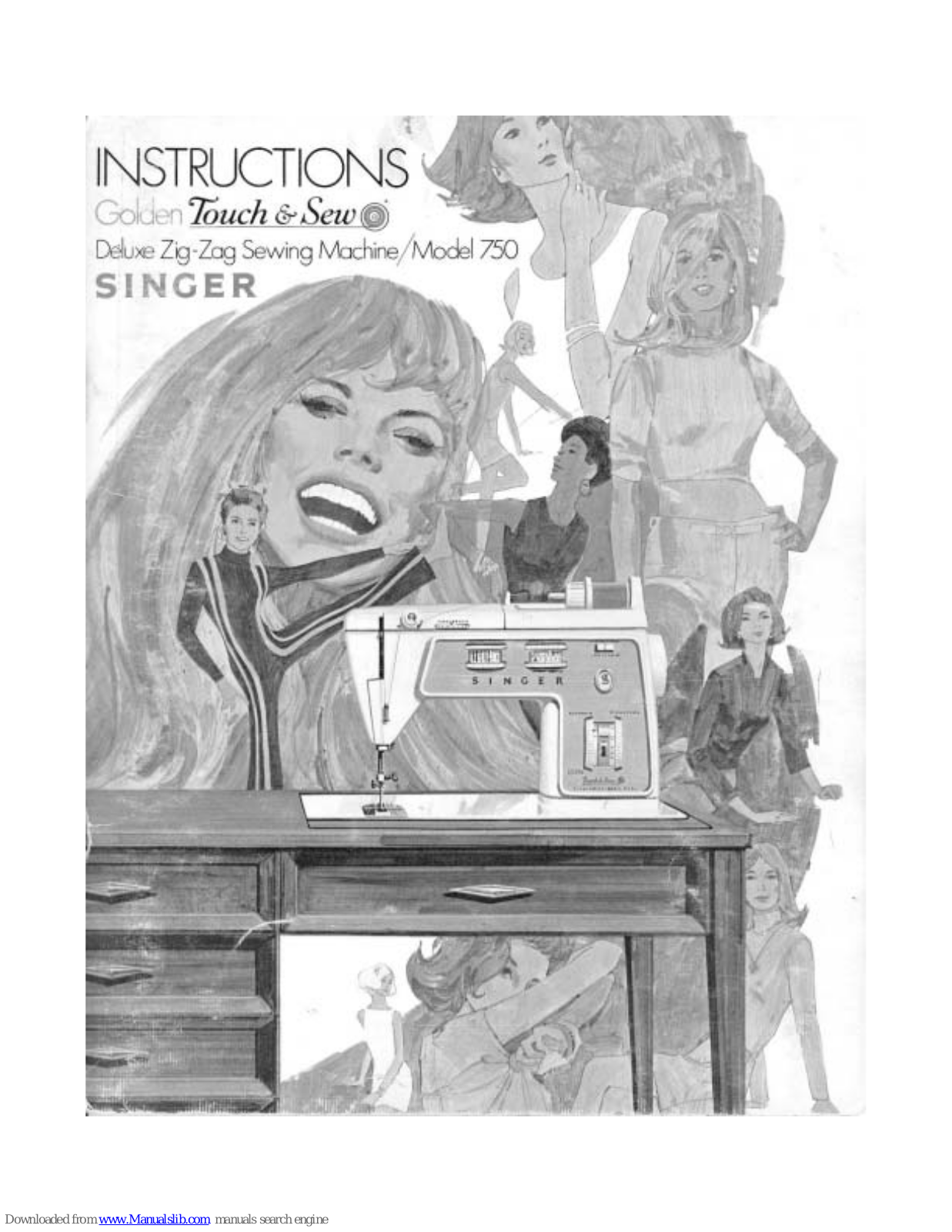 Singer Golden Touch & Sew 750 Instructions Manual