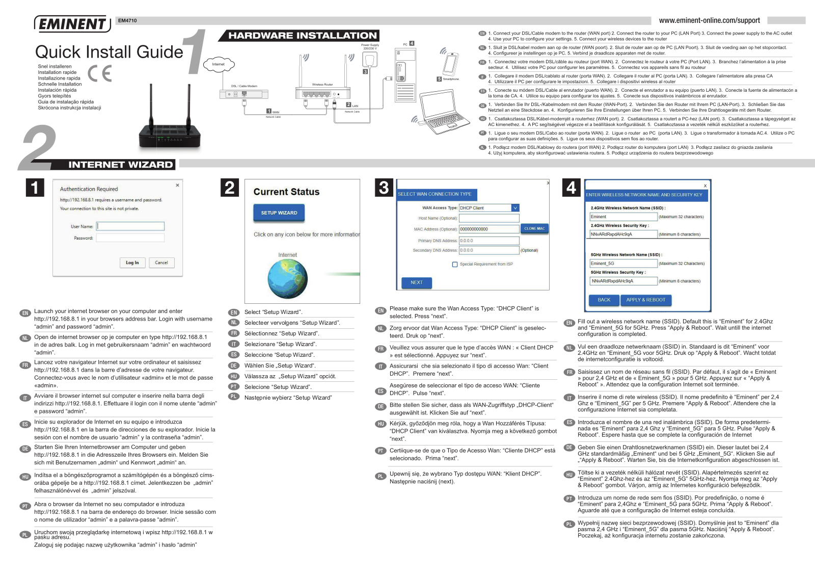 Eminent EM4710 Quick Install Guide