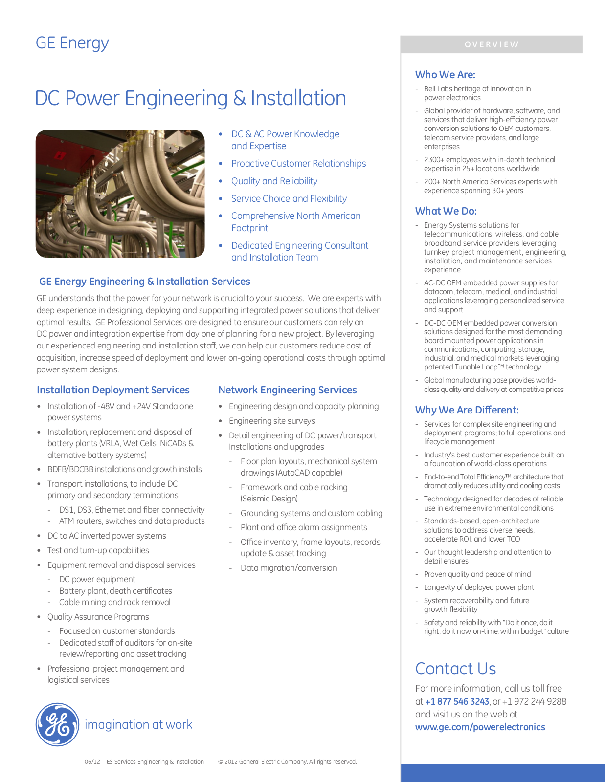 GE Industrial Solutions DC	Power User Manual