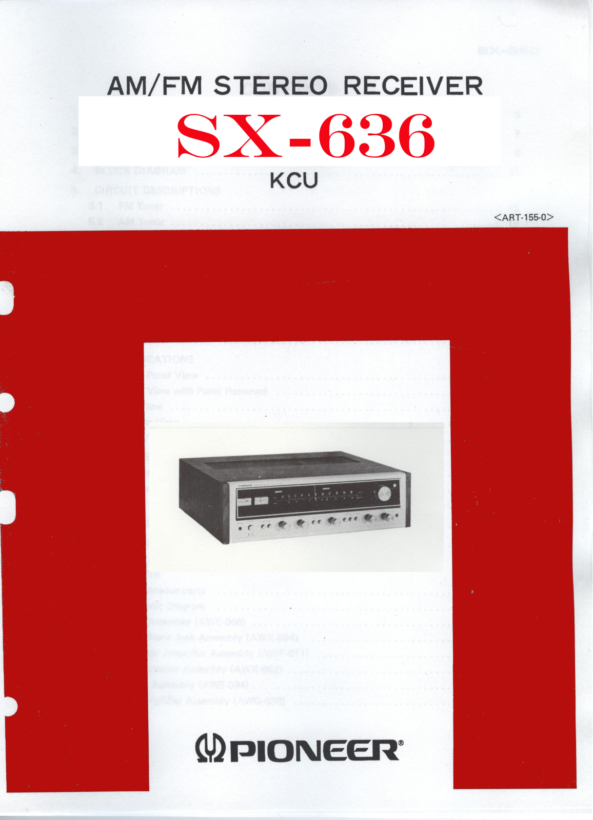 Pioneer SX-636 User Manual