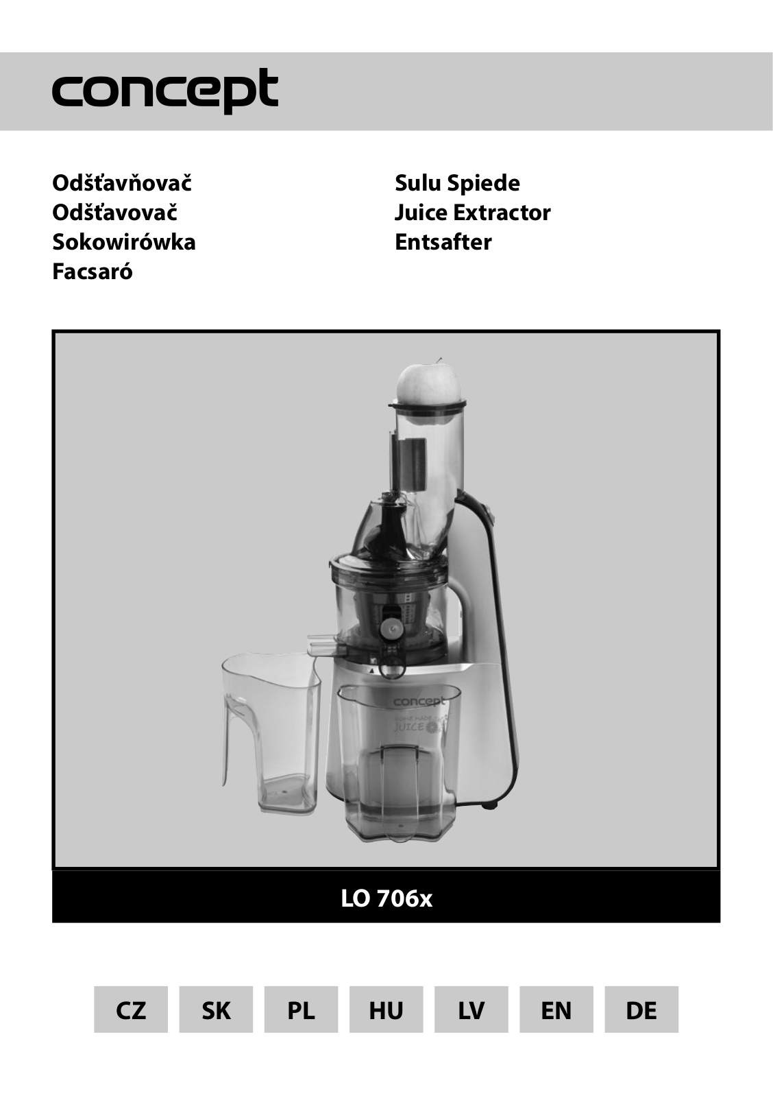 Concept LO7066, LO7067 User Manual