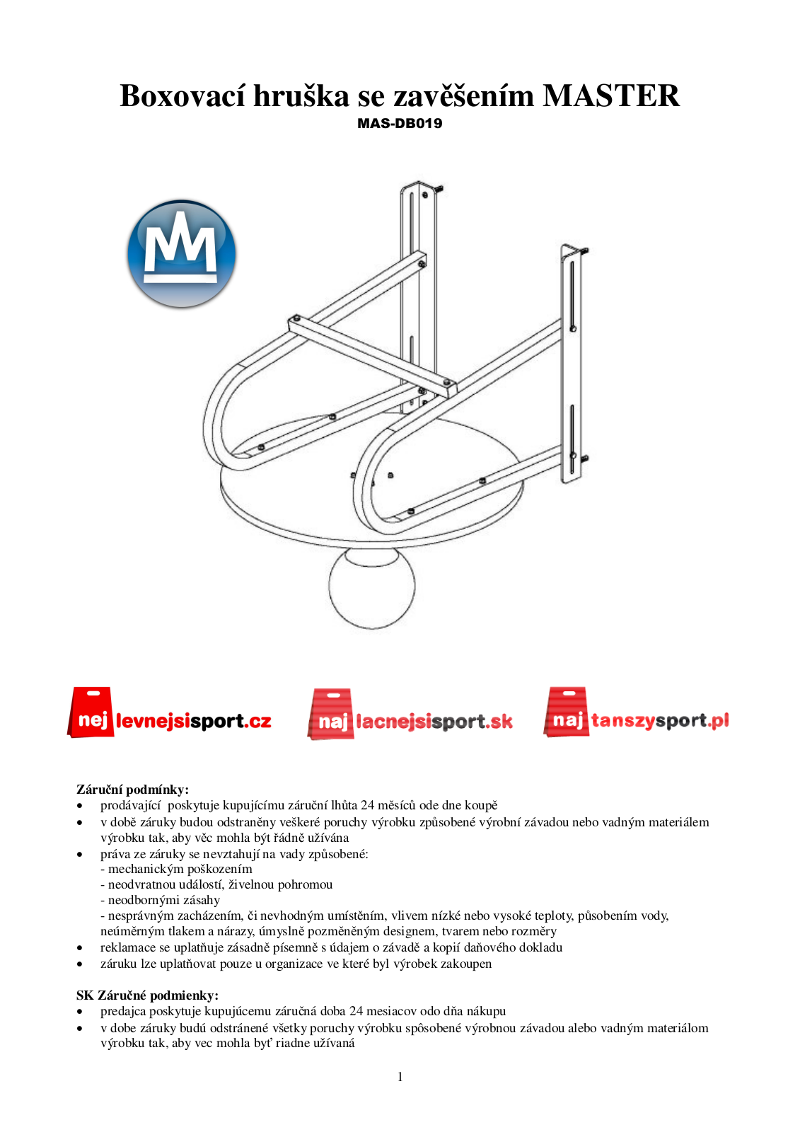 Master MAS-DB019 User Manual