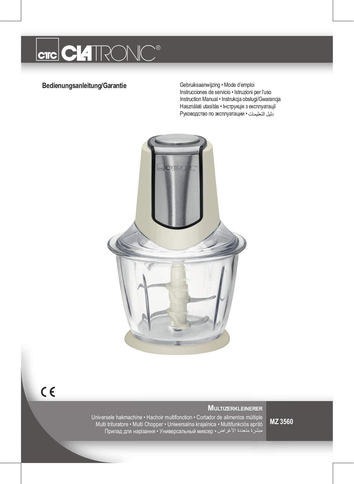 CLATRONIC MZ 3560 User Manual