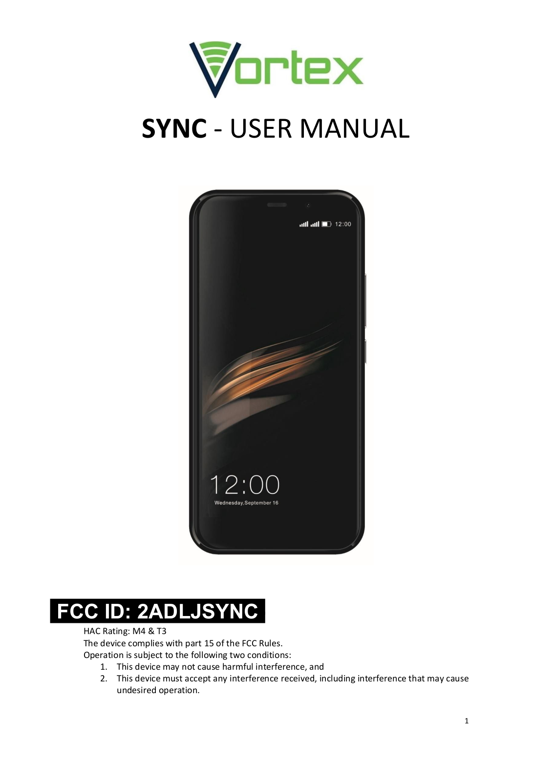 Vortex Sync User Manual