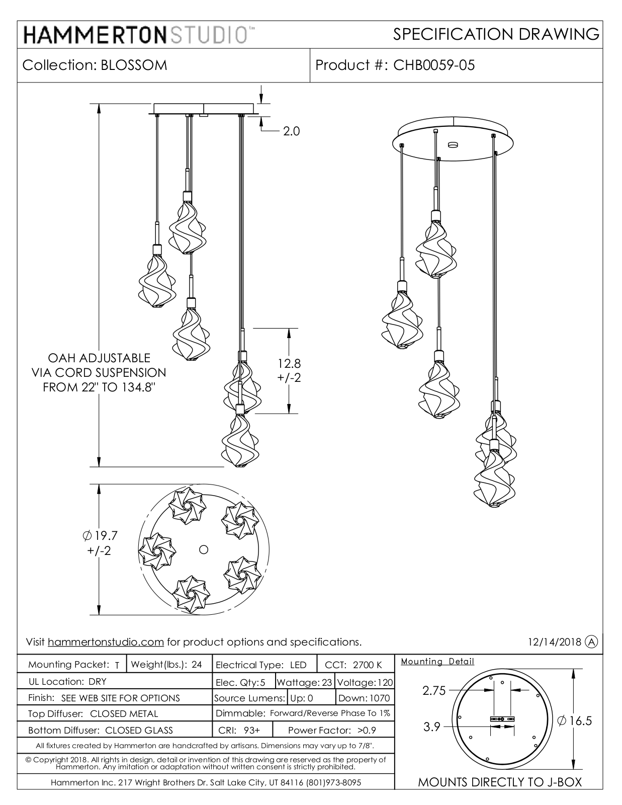 Hammerton Studio GCCL1007 Specifications - ManualMachine.com