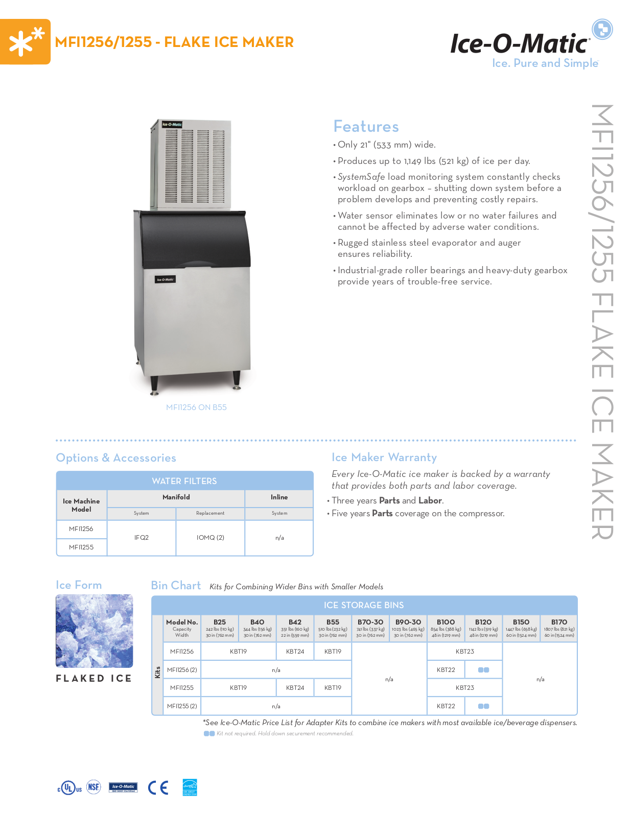 Ice-O-Matic MFI1255A User Manual