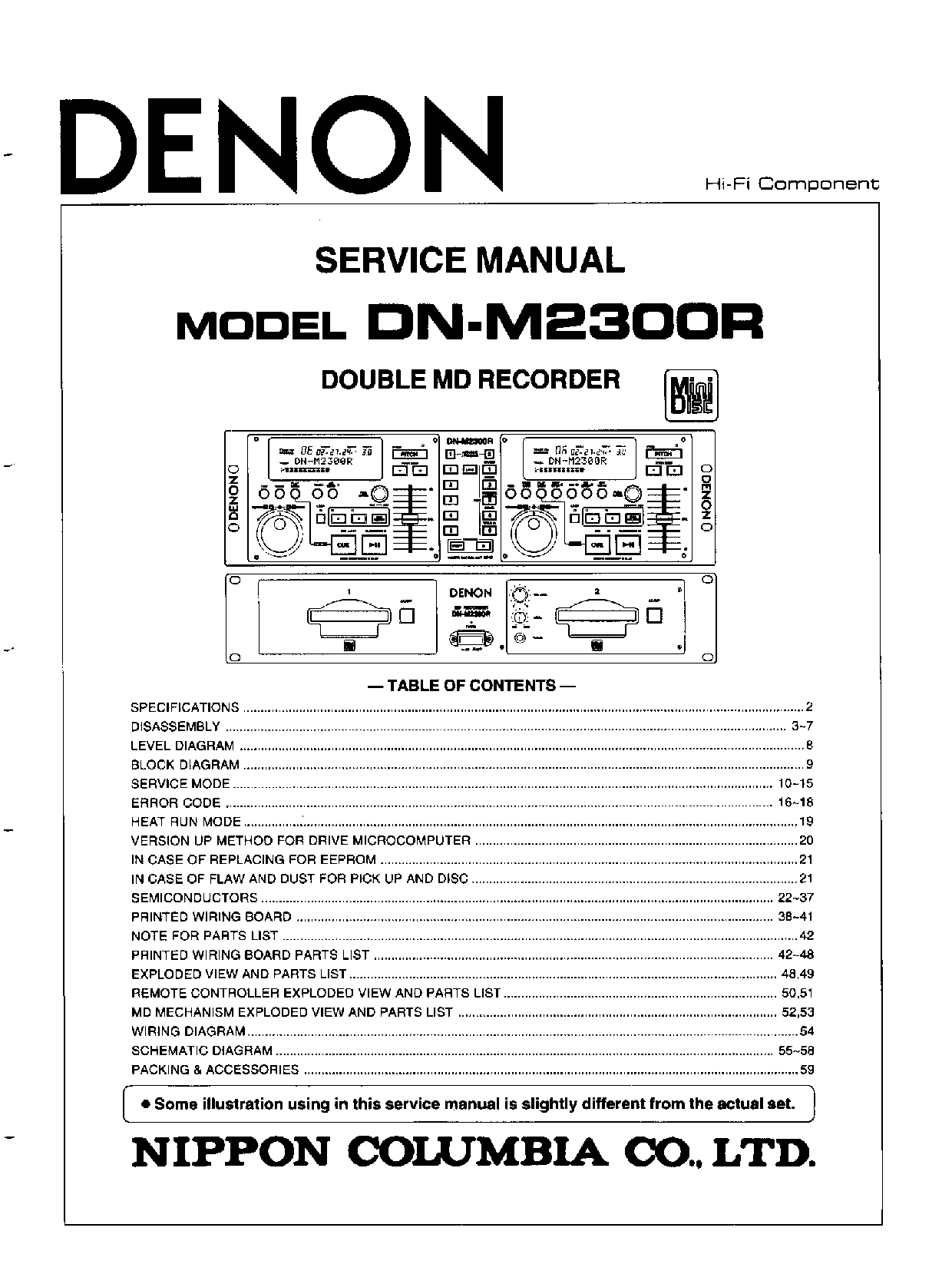 Denon DN-M2300R Service Manual