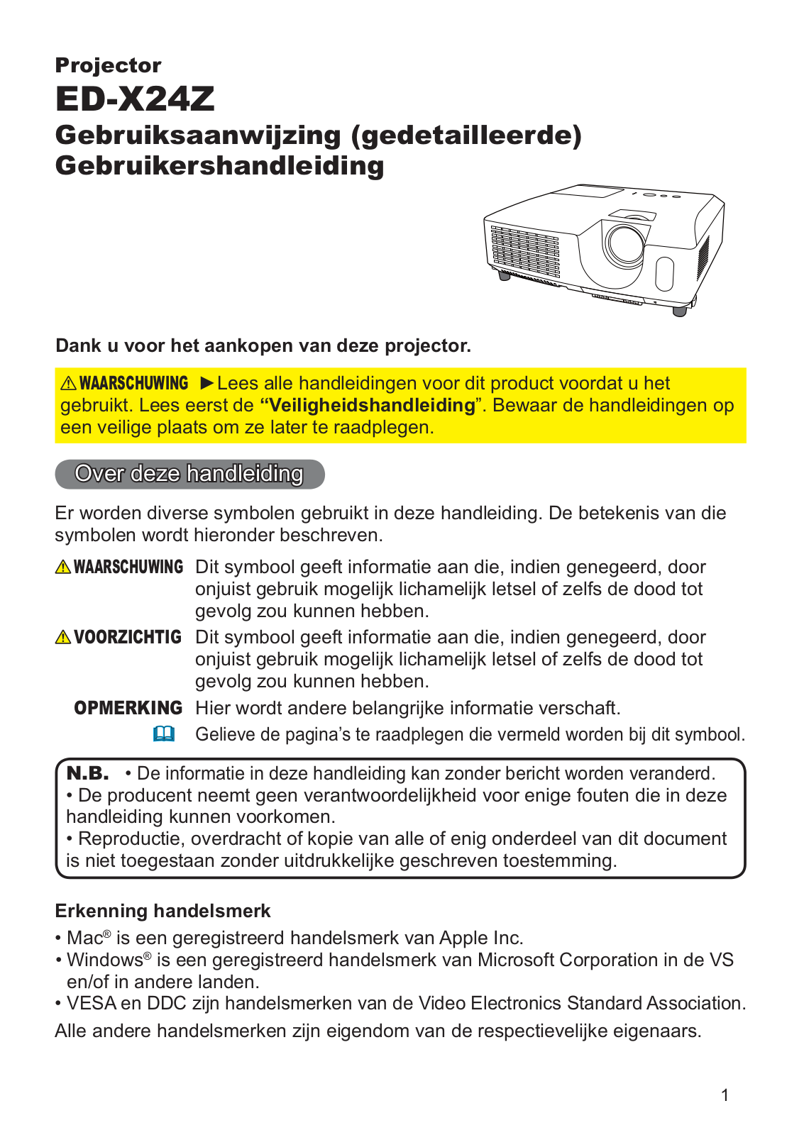 Hitachi ED-X24ZEP User Manual