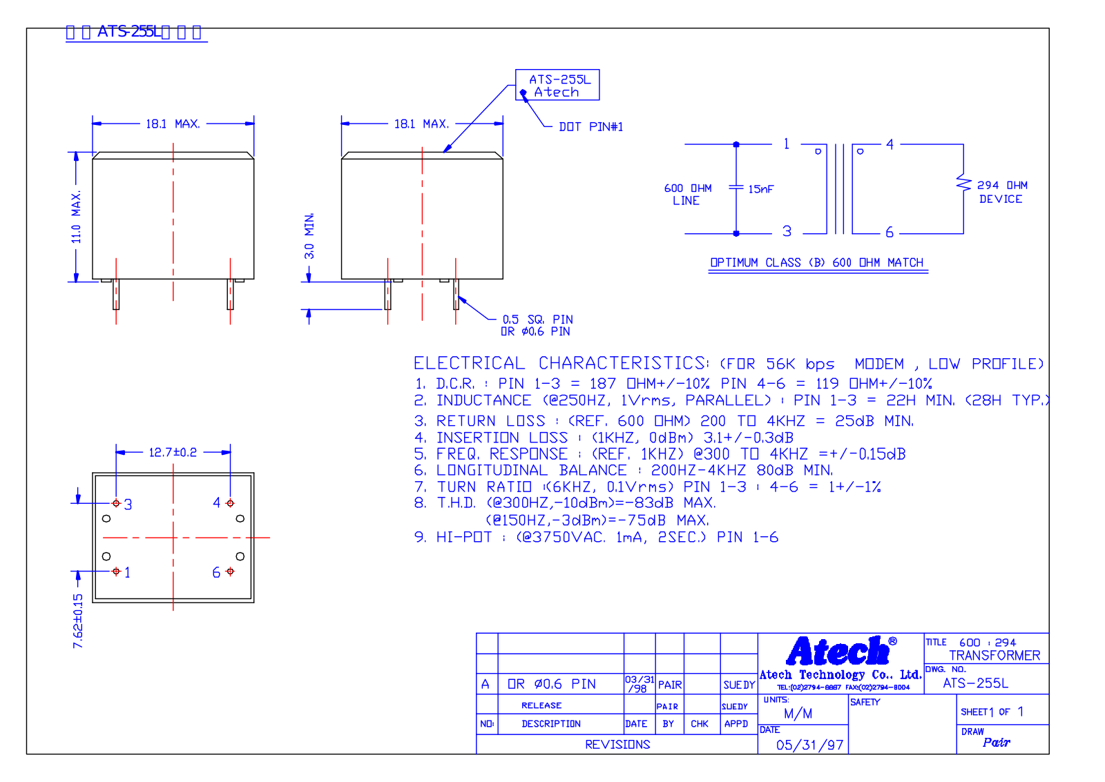 Atech ATS-255L User Manual