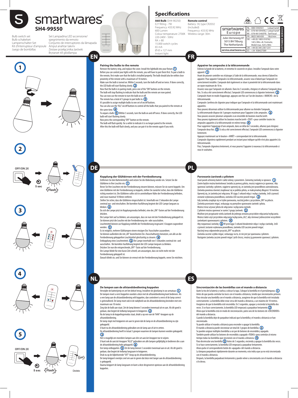 Smartwares SH4-99550 User guide