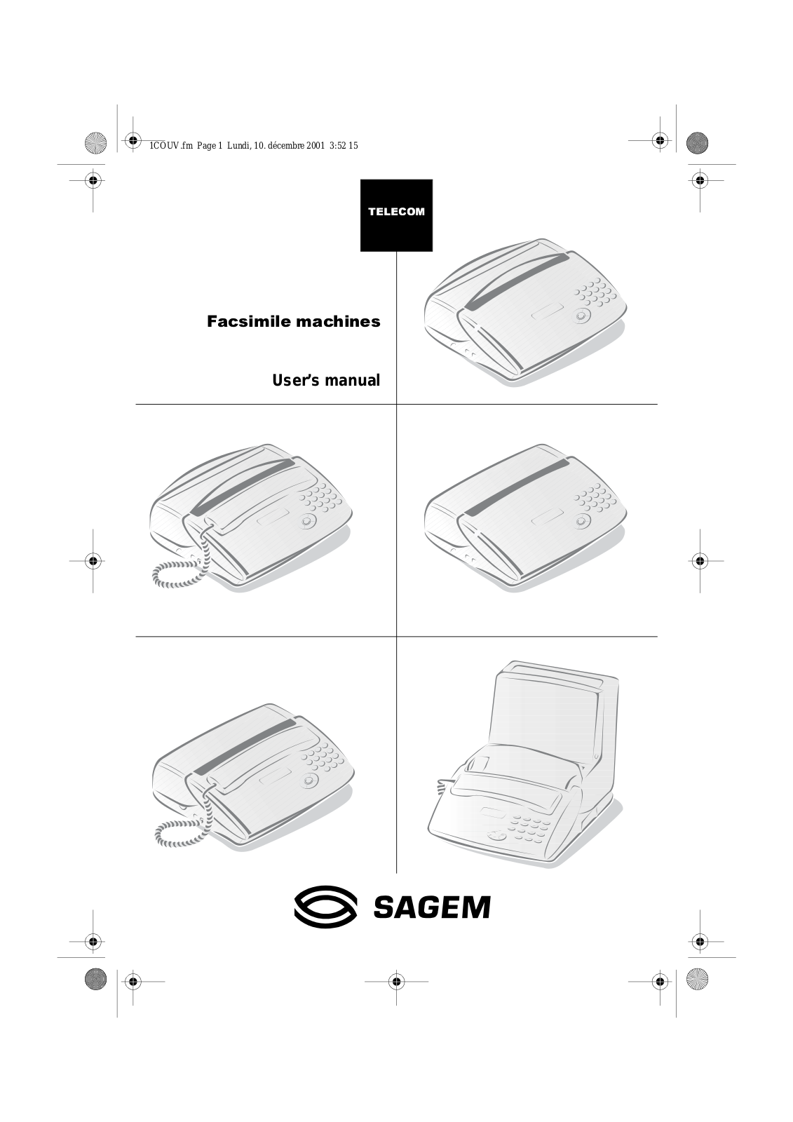 Sagem Fax 2606, Fax 2616, Phonefax 2612, Phonefax 2620, Phonefax 2625 User Manual