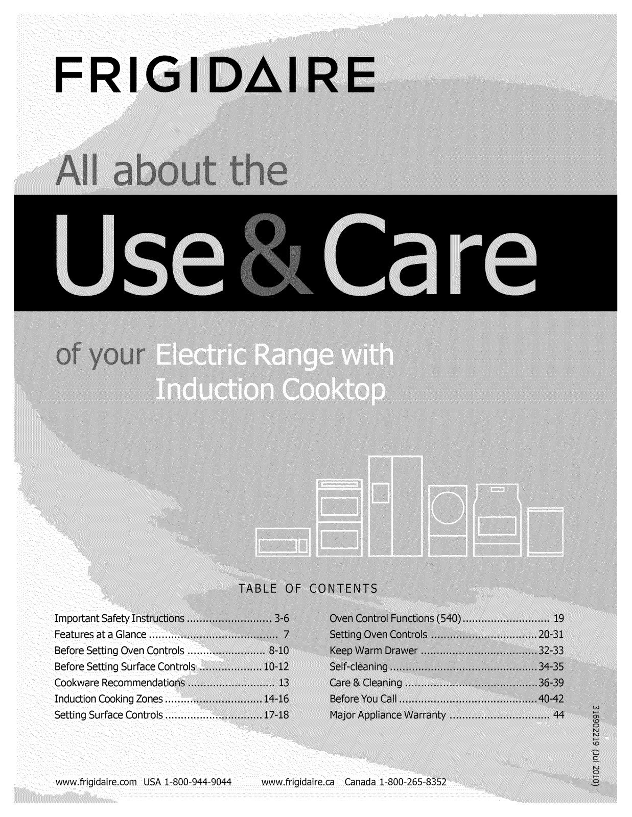 Frigidaire FPIF3093LFD, FPIF3093LFC, FPIF3093LFB, FPIF3093LFA Owner’s Manual