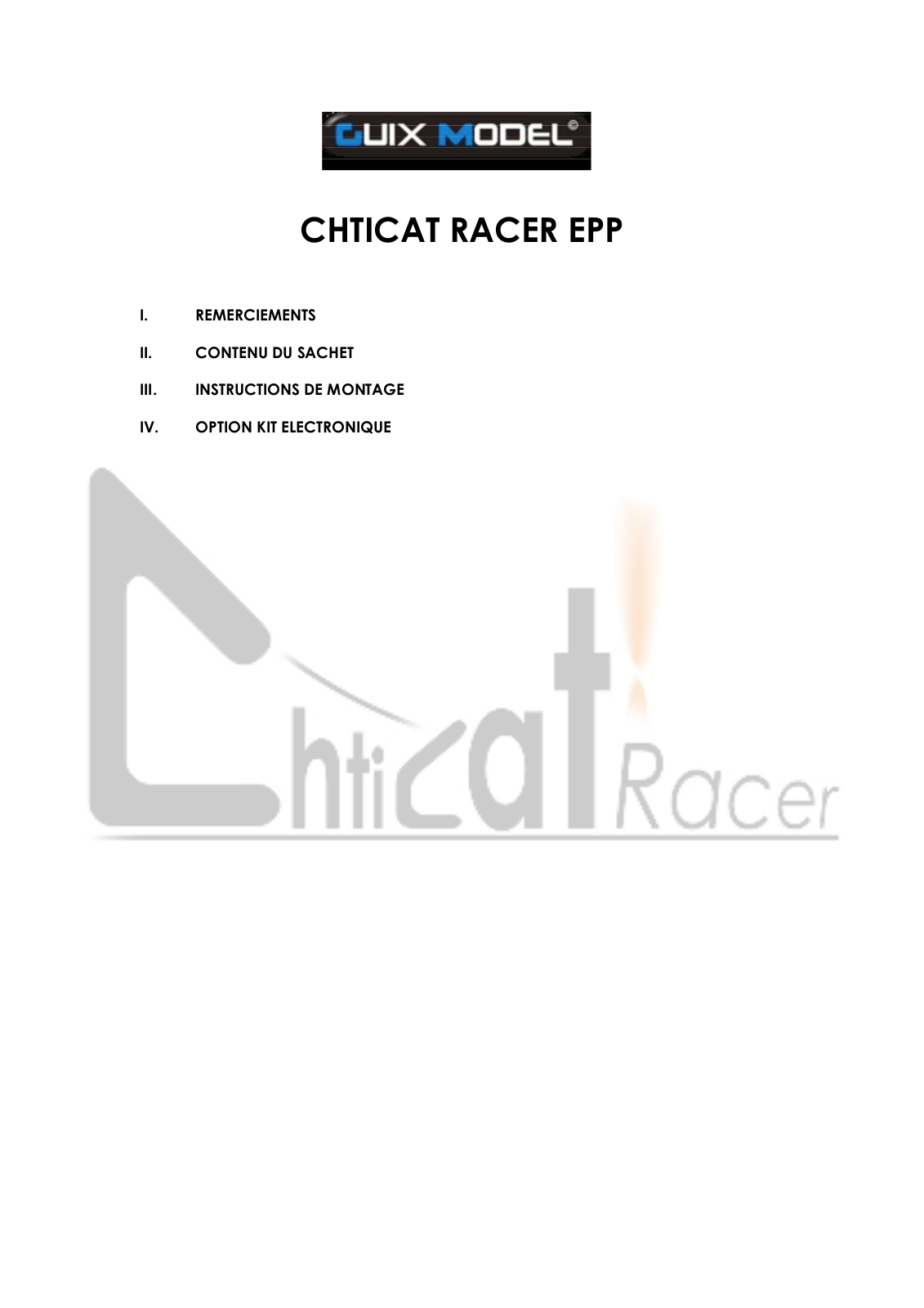 Guix Model Chticat User guide - ManualMachine.com