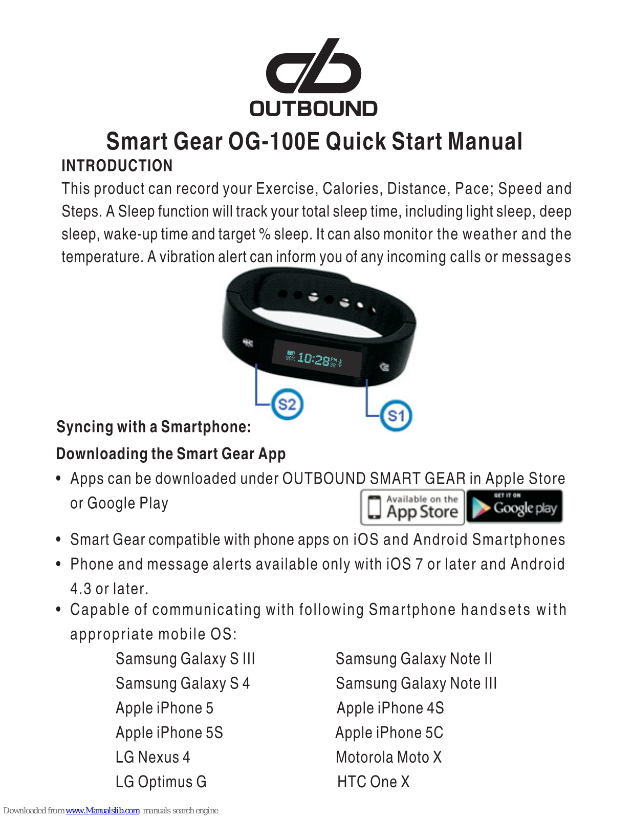Outbound smart gear OG-100E Quick Start Manual - ManualMachine.com