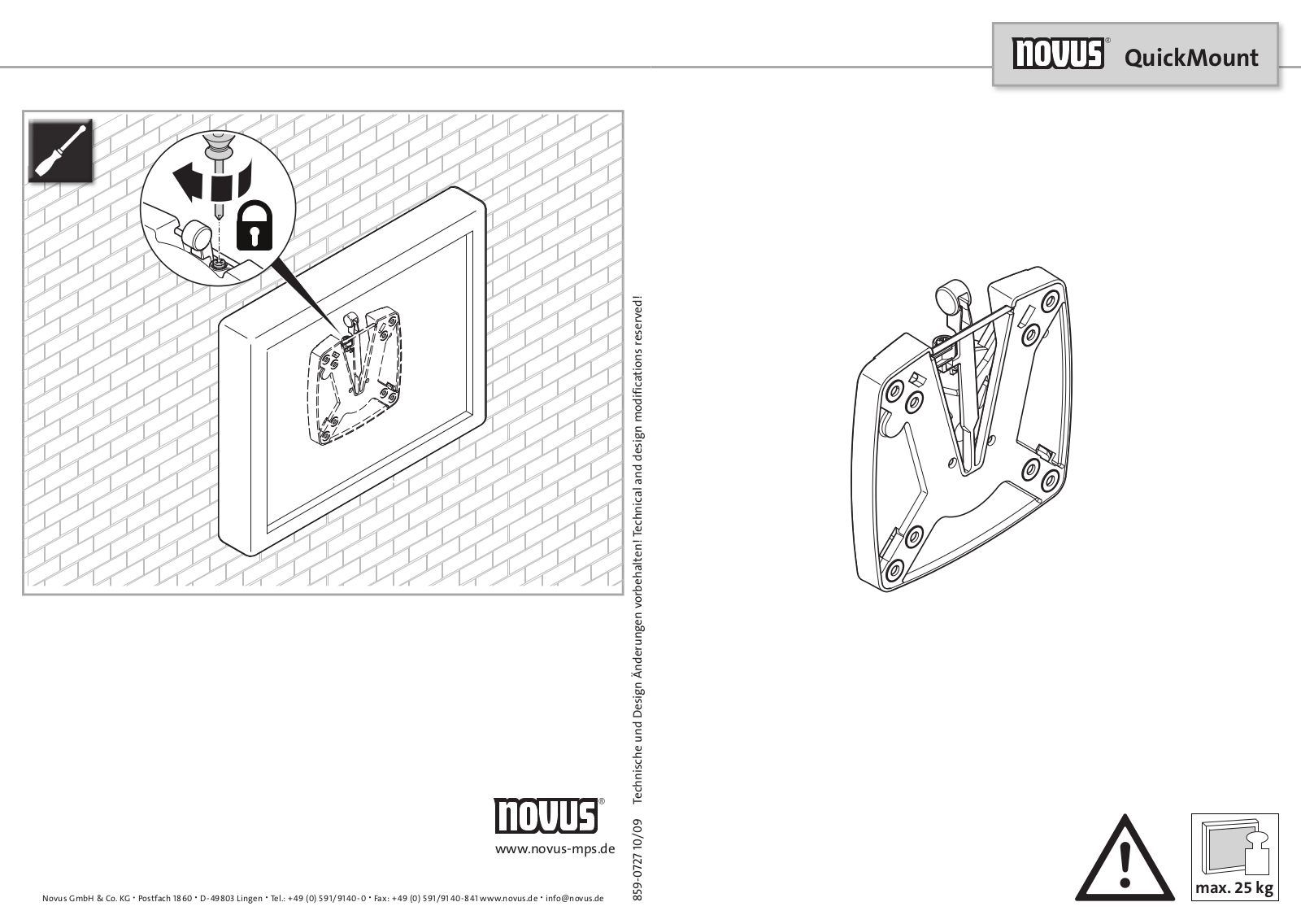 Novus QuickMount operation manual