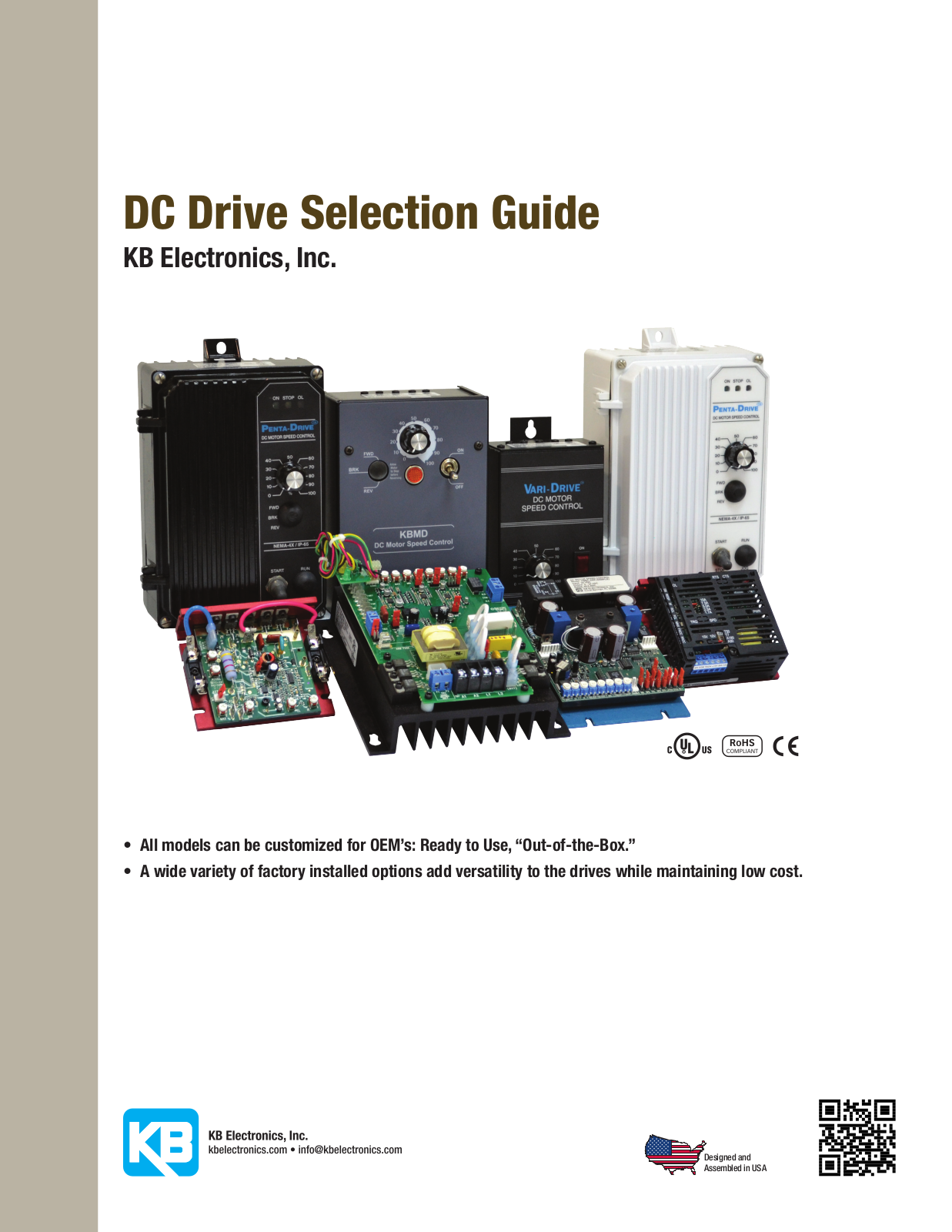 KB Electronics DC Drive Selection Guide