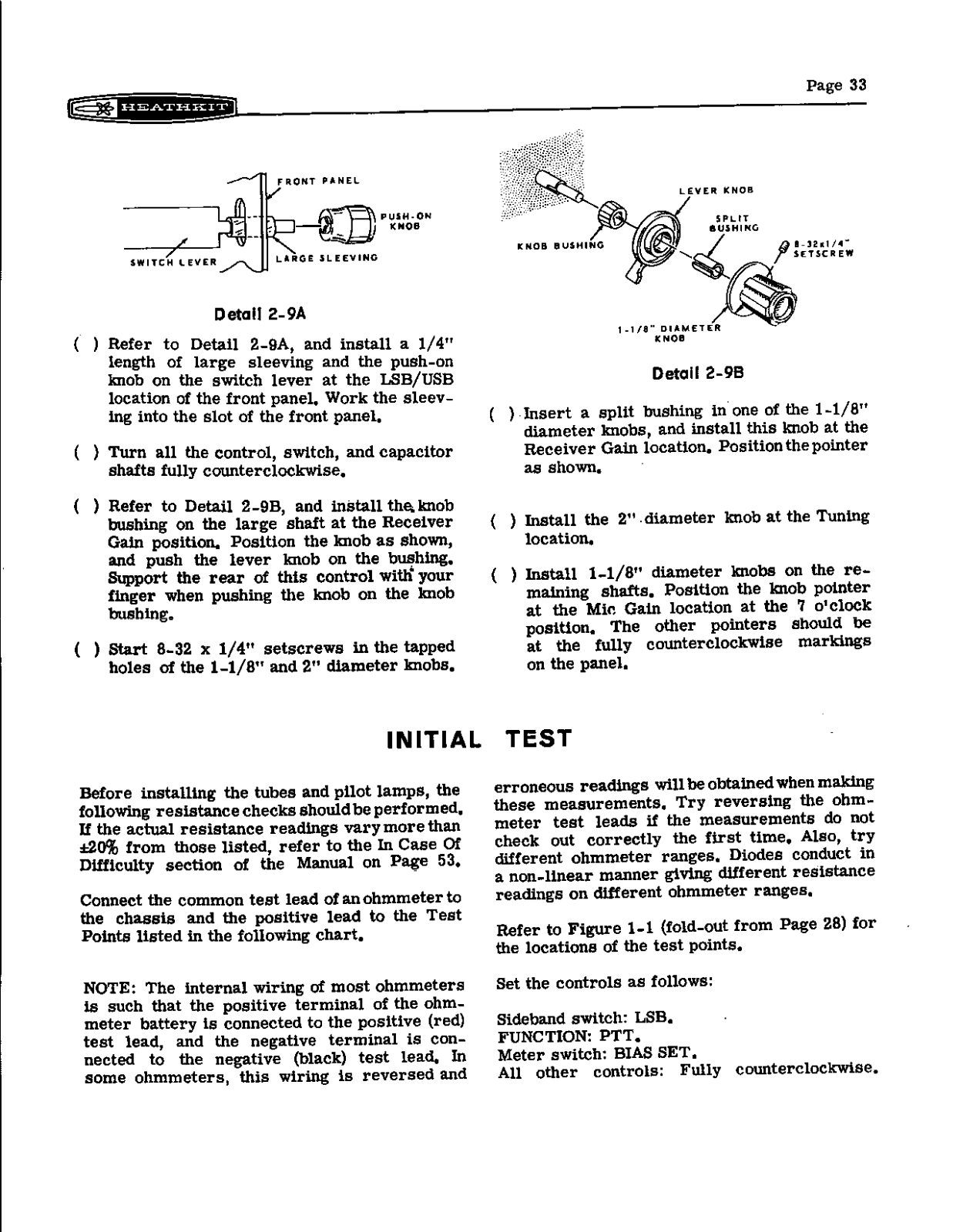 HEATHKIT HW-22a User Manual (PAGE 33)