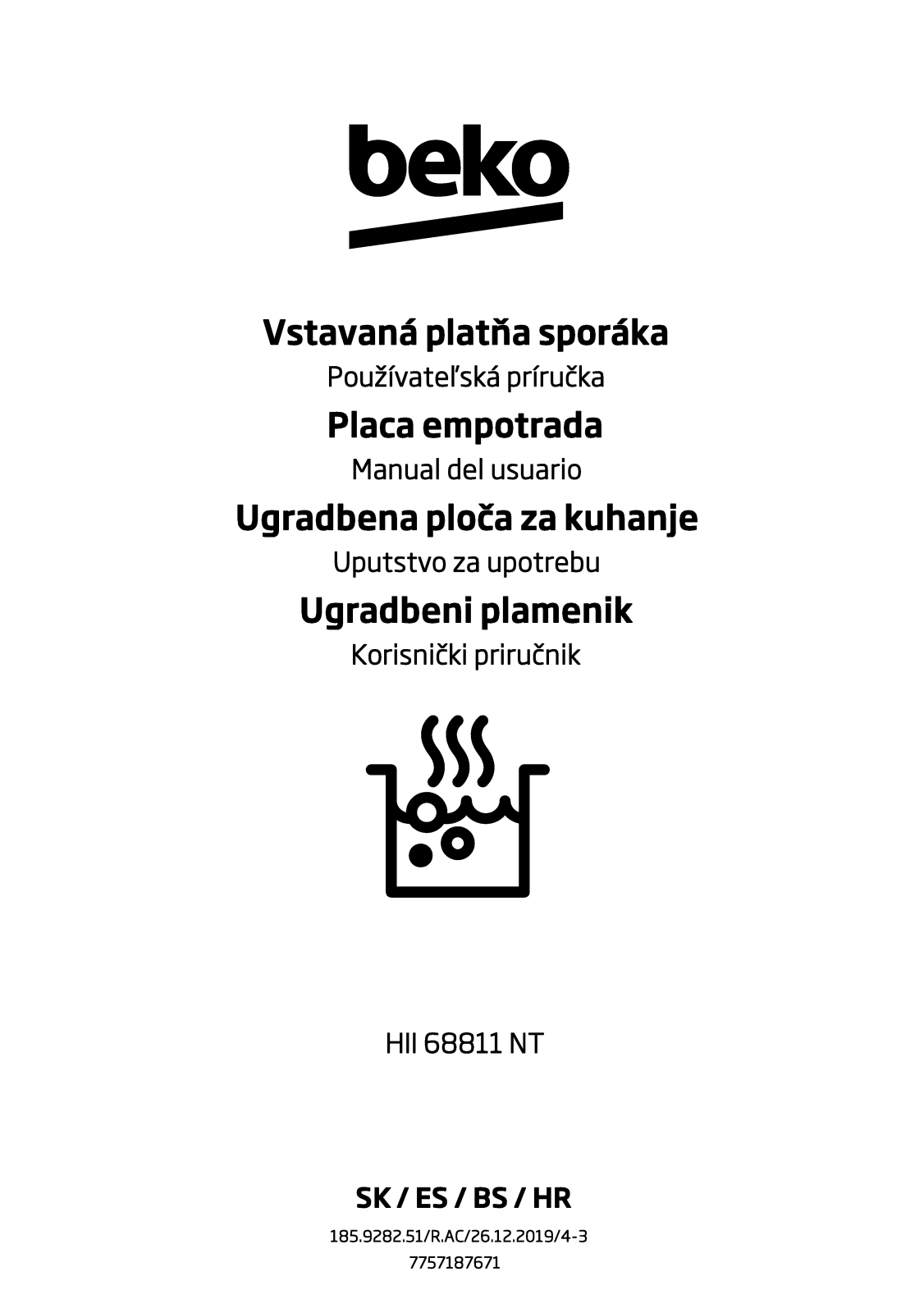 Beko HII 68811 NT User manual