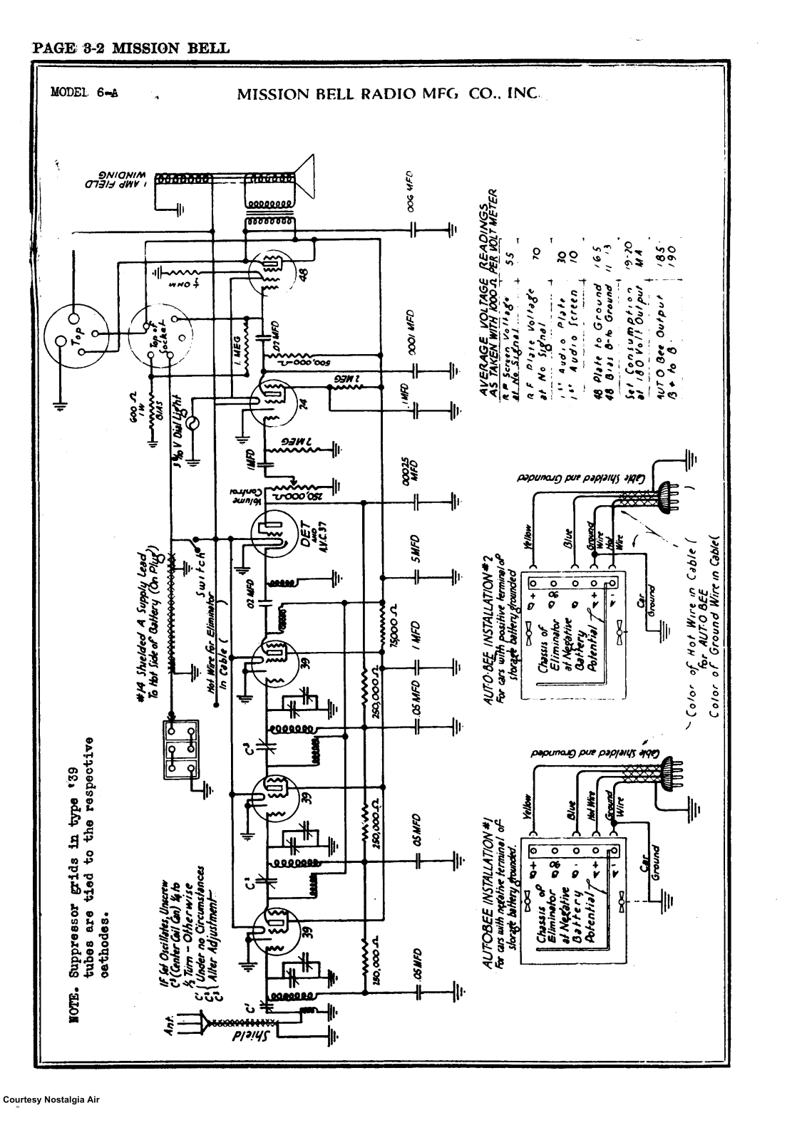 Mission Bell Radio 6A Schematic - ManualMachine.com
