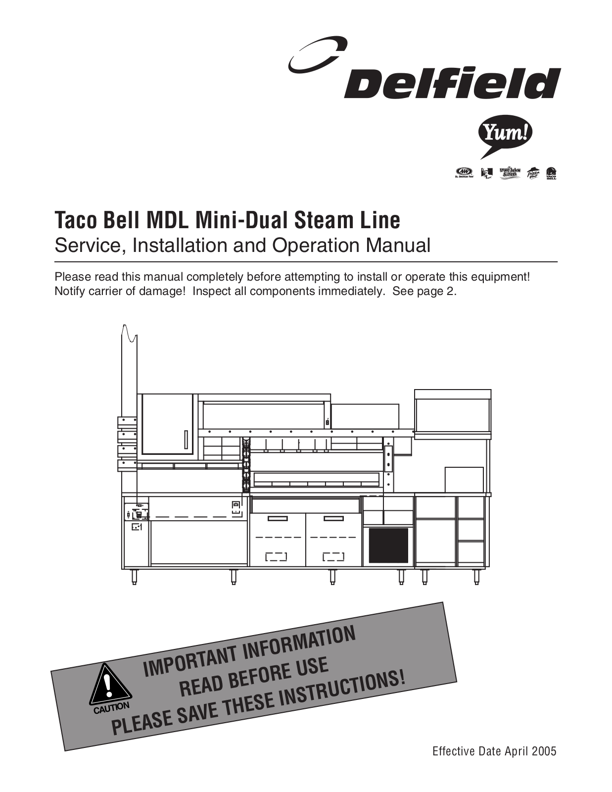 Delfield MDL Installation Manual