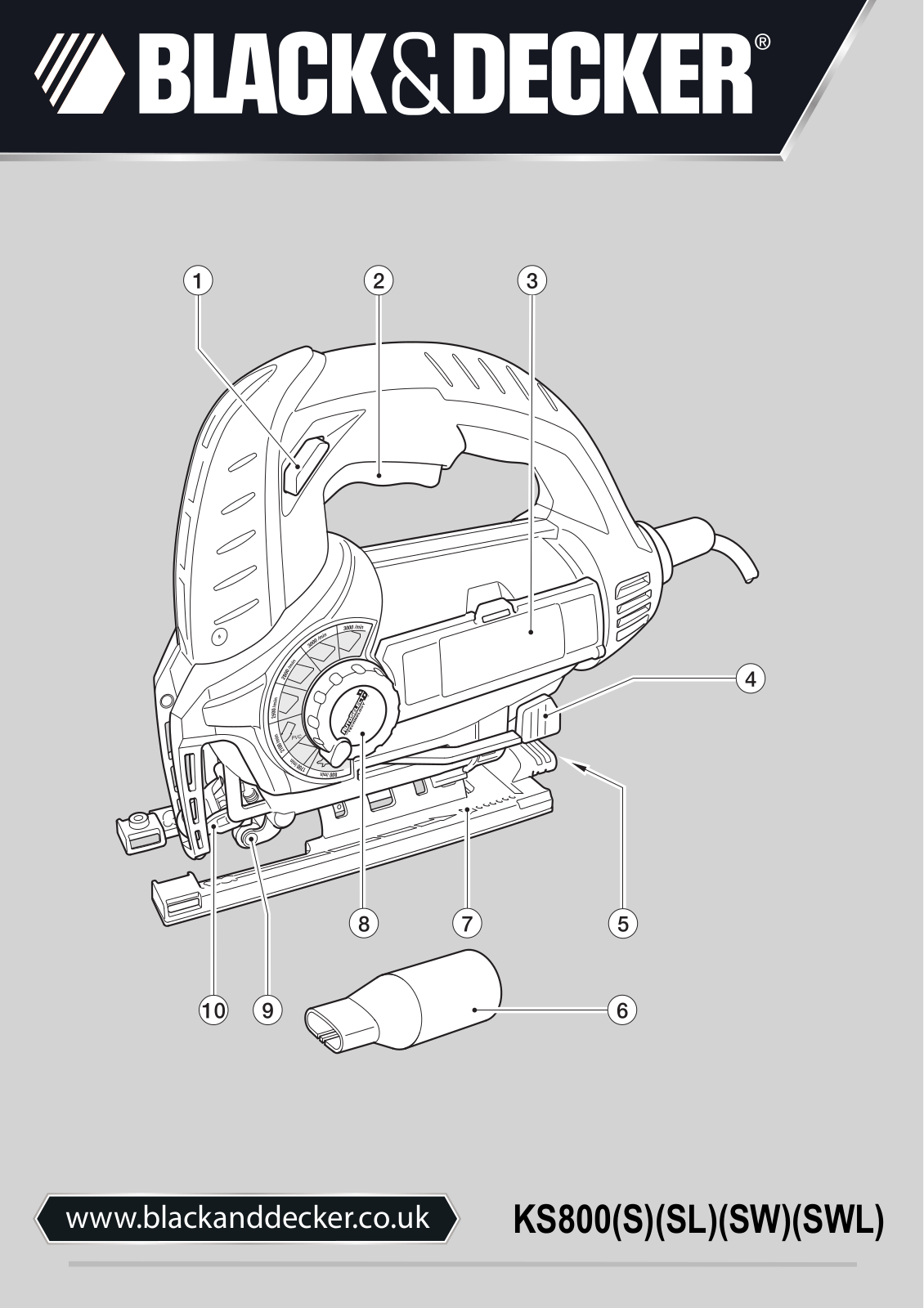 Black & Decker KS800SW, KS800SLW, KS800SL, KS800S User Manual