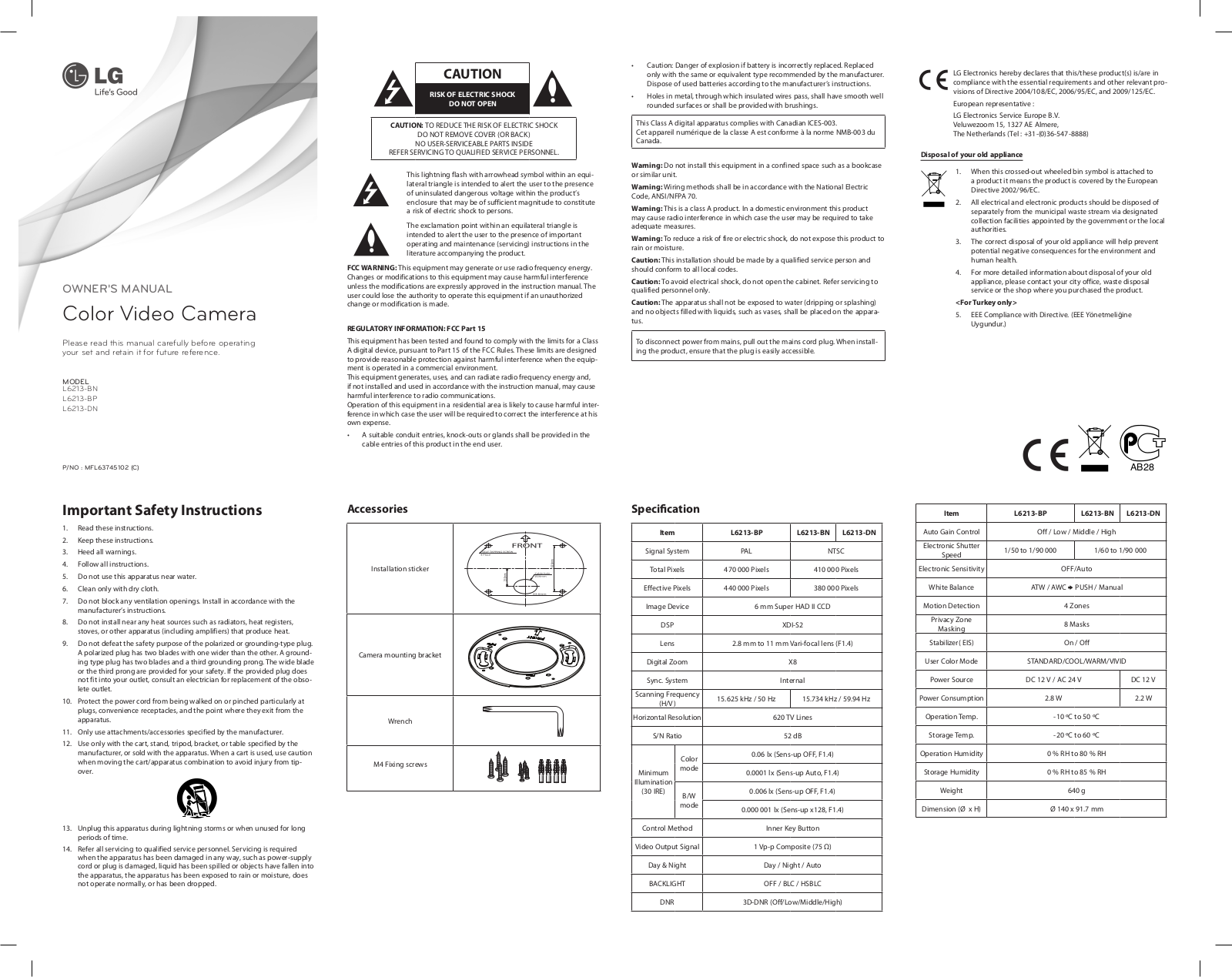 LG L6213 User Manual