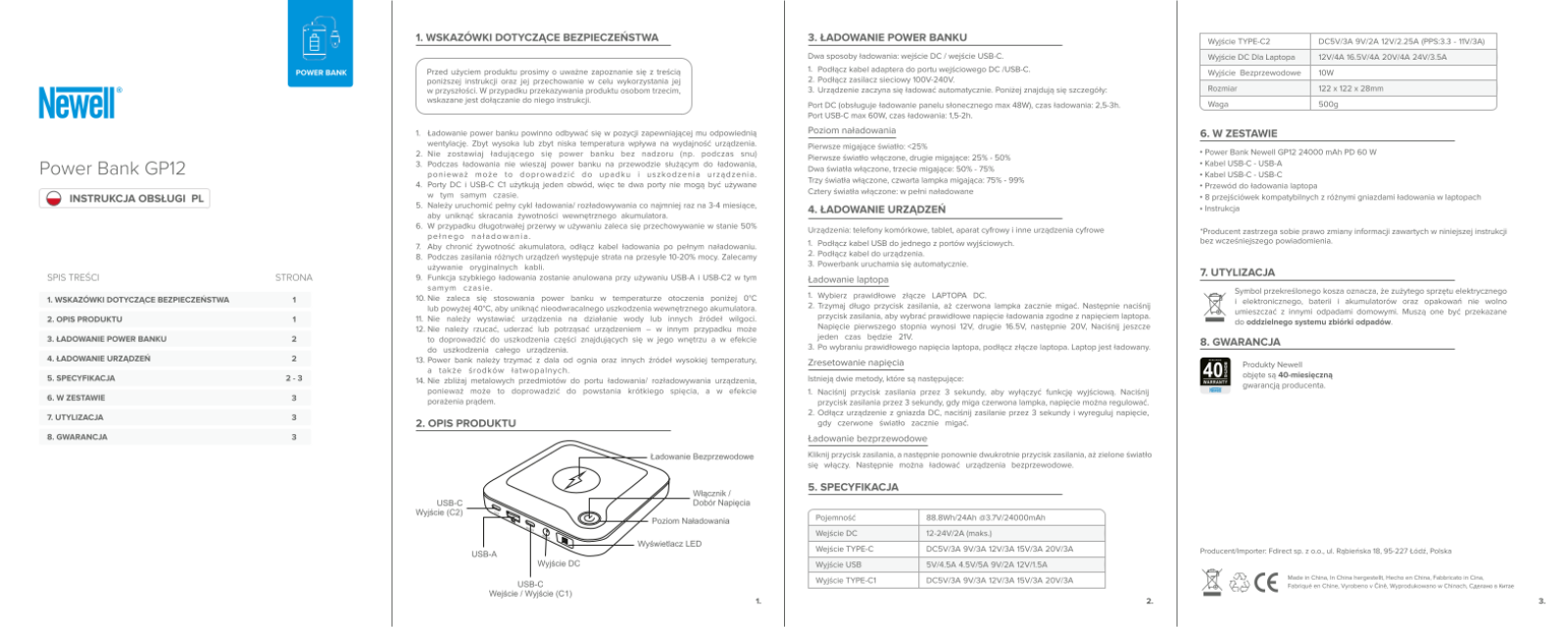 NEWELL GP12 User guide - ManualMachine.com