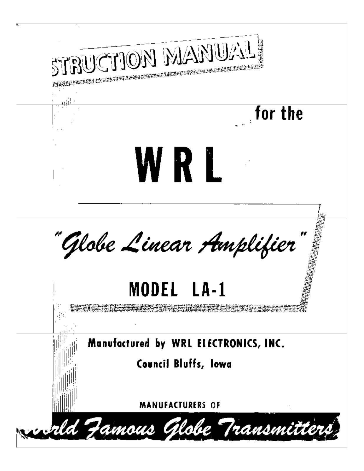 WRL LA-1 User Manual