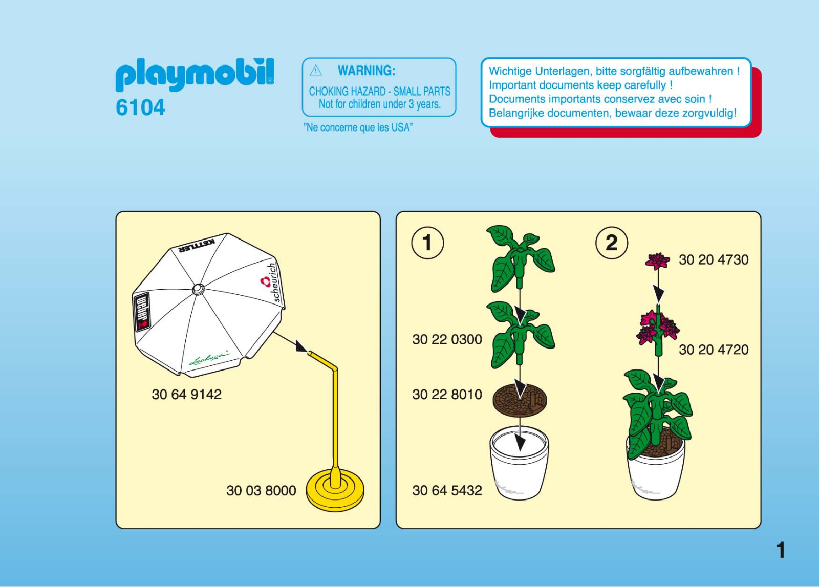 Playmobil 6104 Instructions