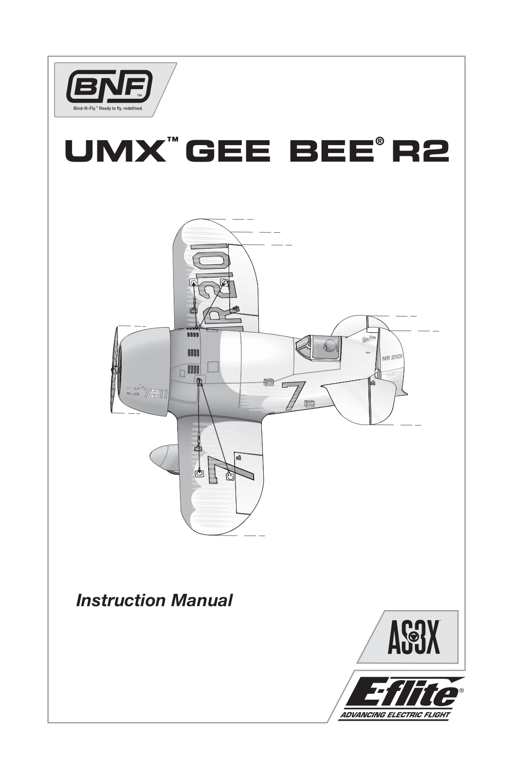 E-flite UMX™ GEE BEE® R2 Instruction Manual