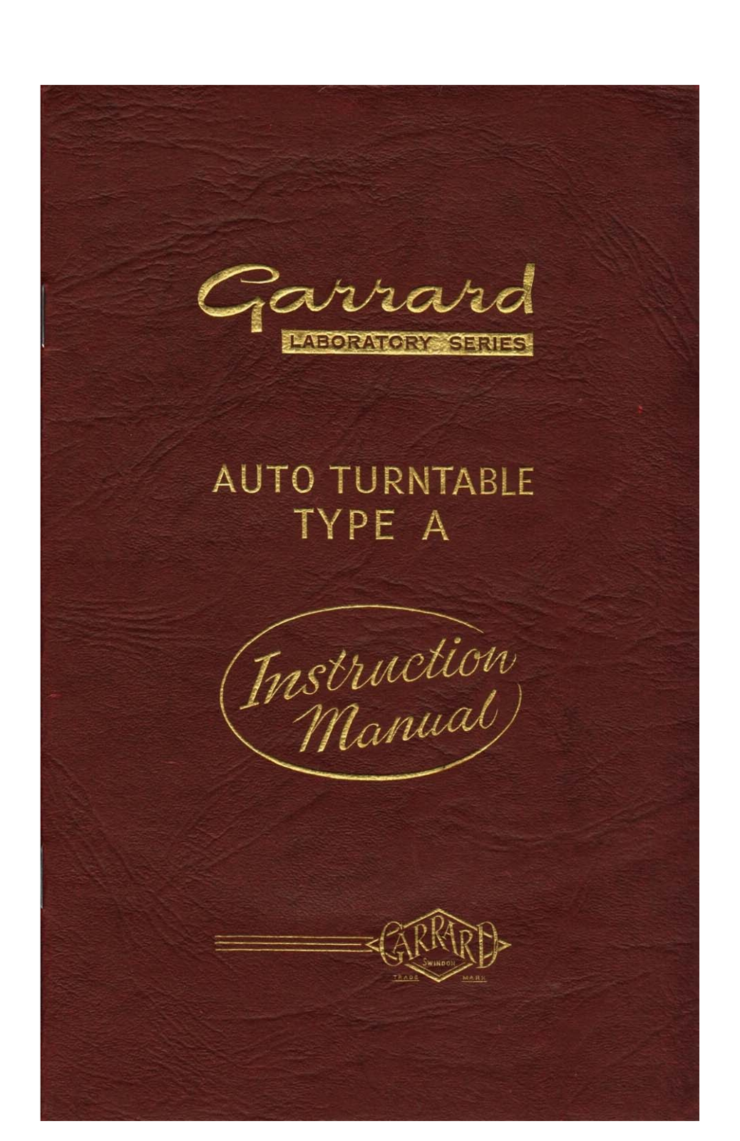 Garrard Type A Owners manual