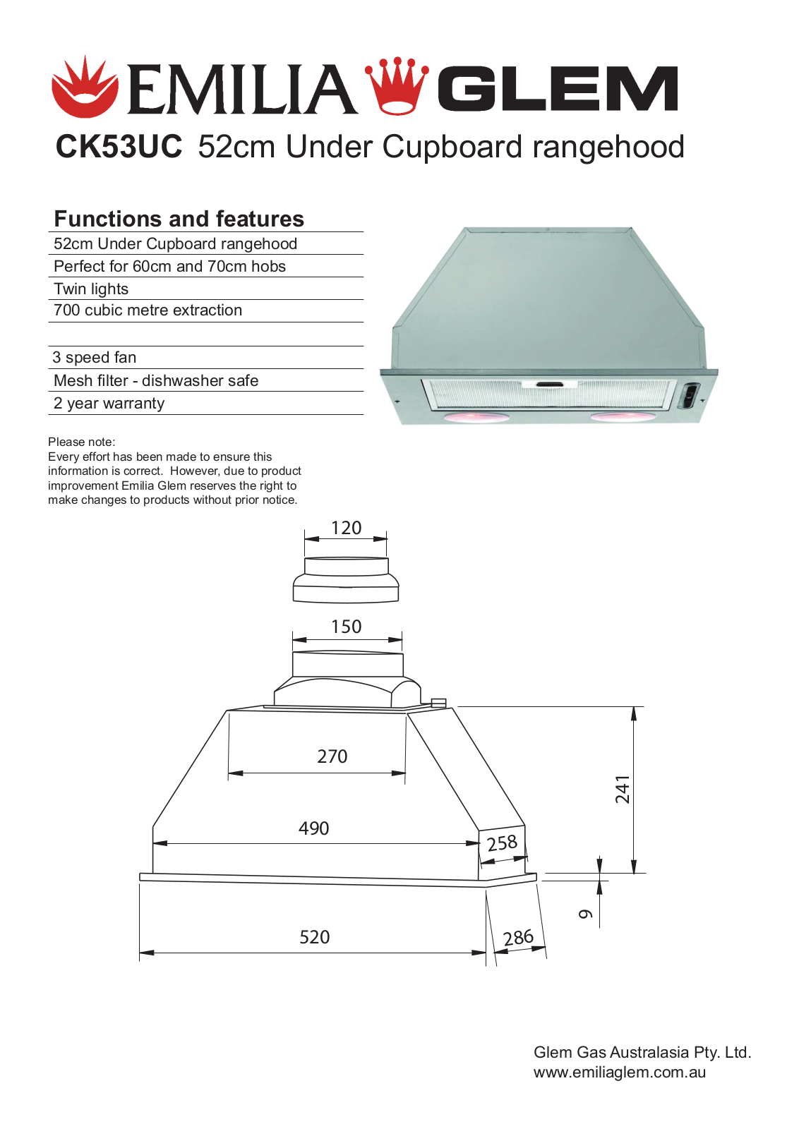 Glem CK53UC User Manual