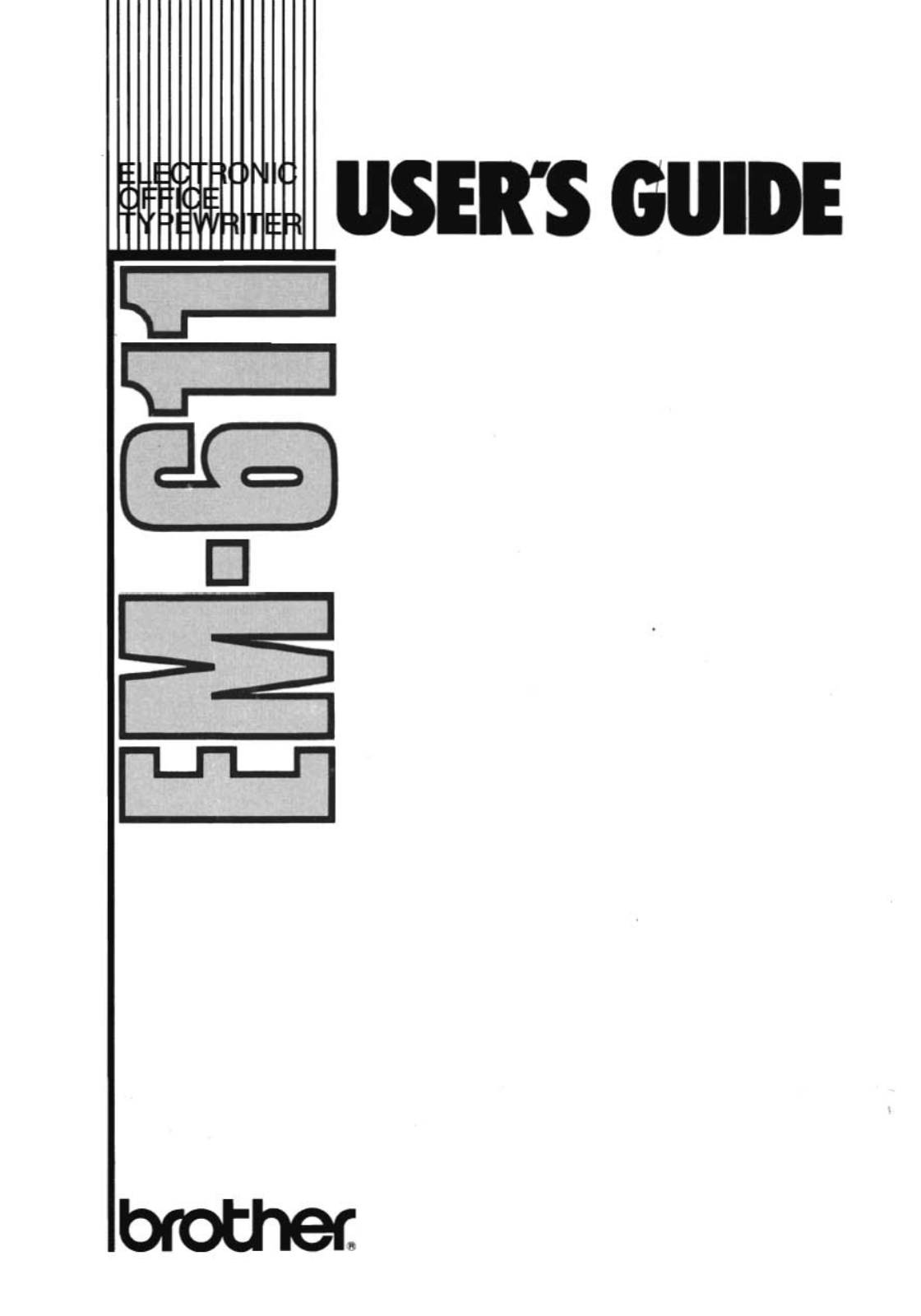 Brother EM-611 User Manual