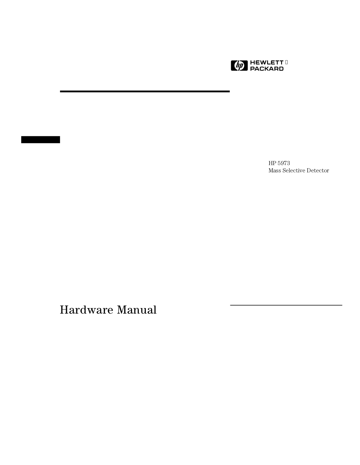 HP 5973 Hardware Manual