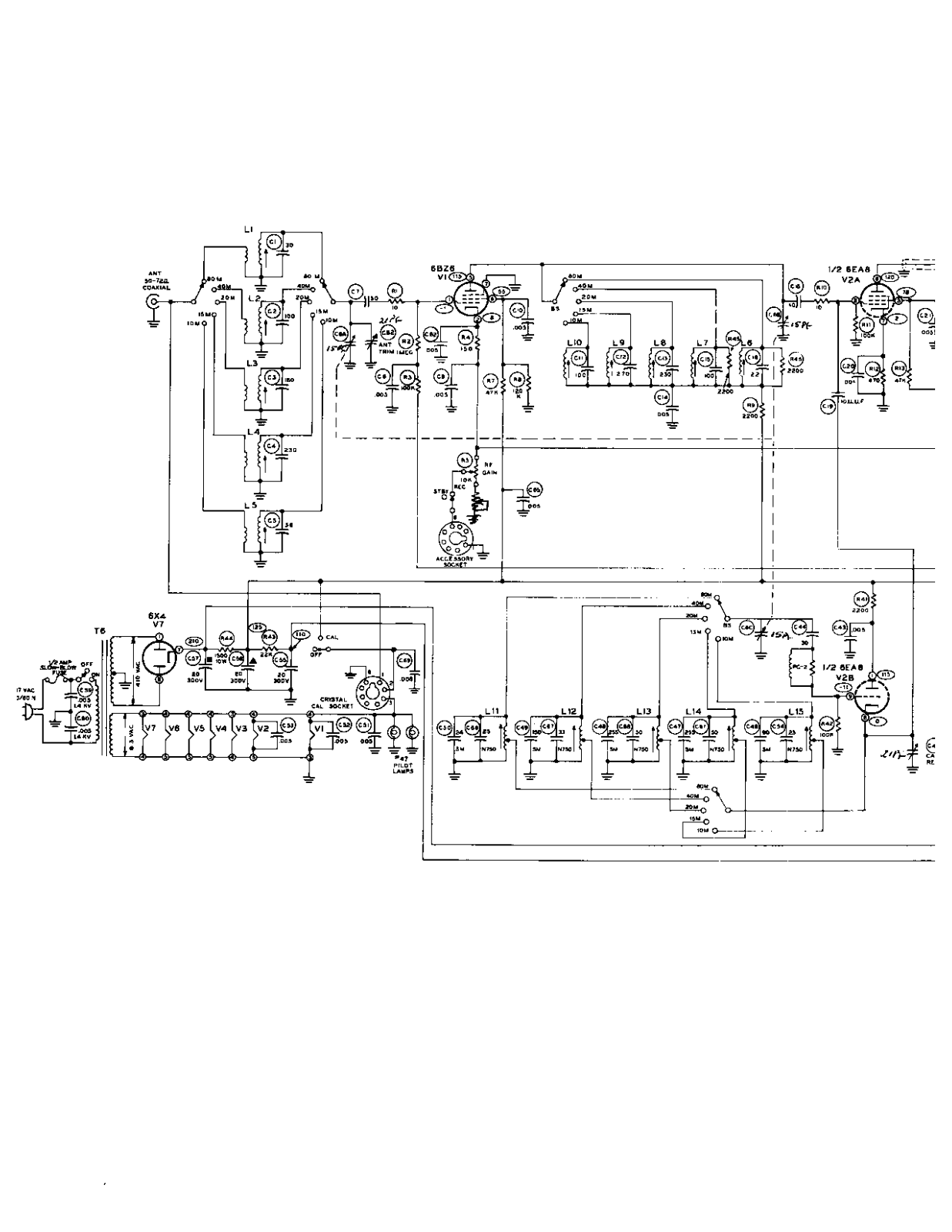 HEATHKIT HR-10B a SCHEMATIC