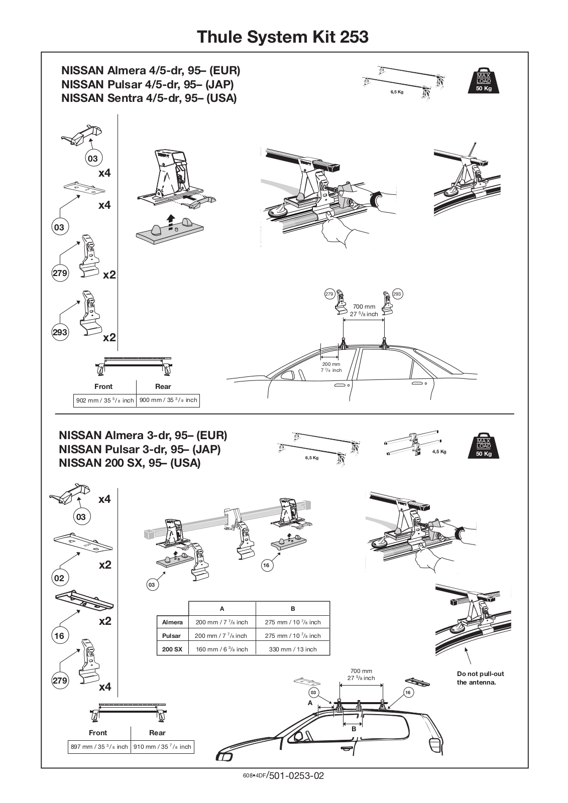 Thule 253 User Manual