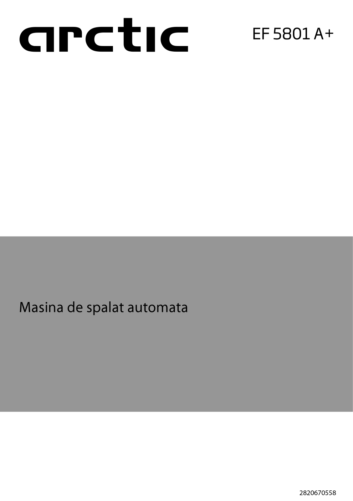 Arctic EF5801A+ User guide - ManualMachine.com