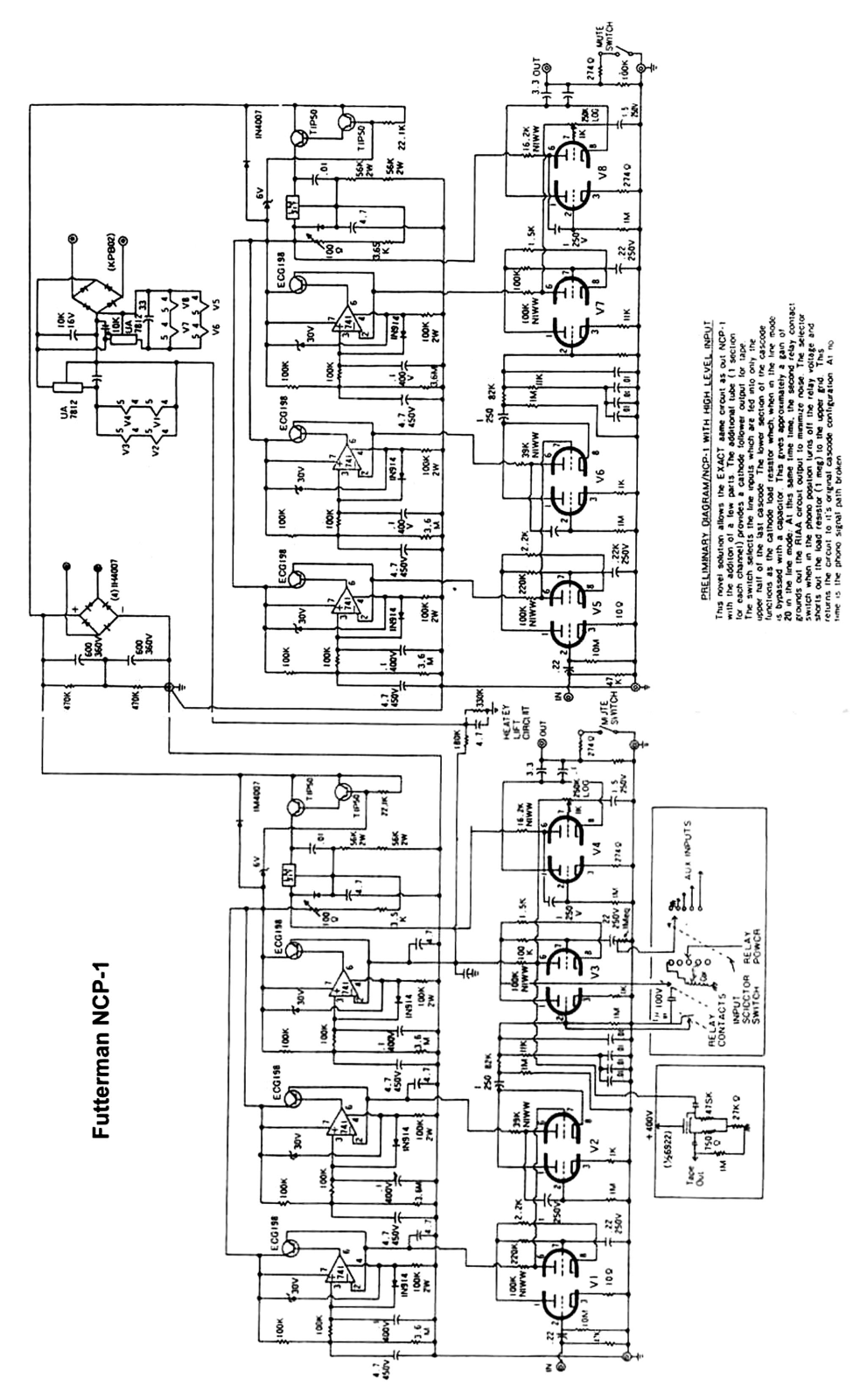 Futterman NCP-1 Schematic