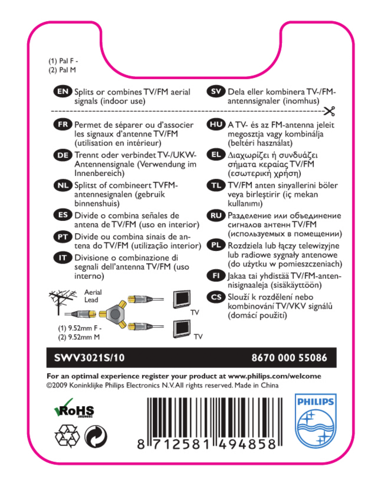 Philips SWV3021S User Manual