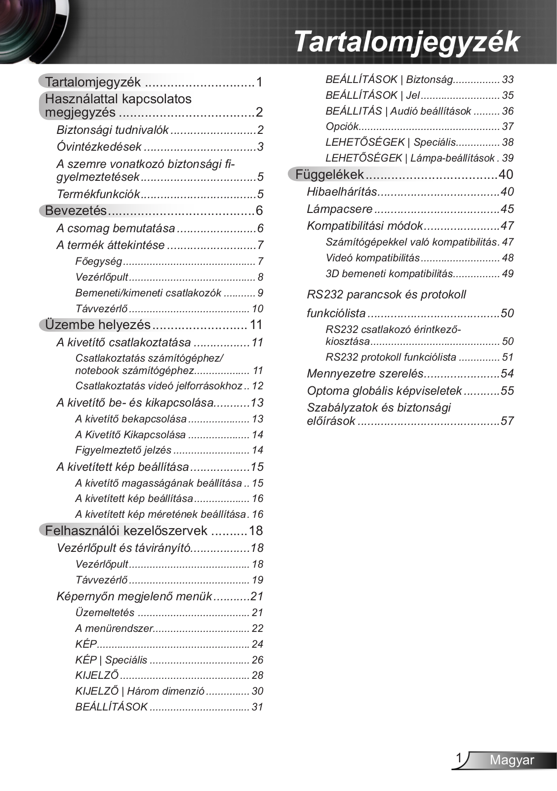 OPTOMA GT750 User Manual