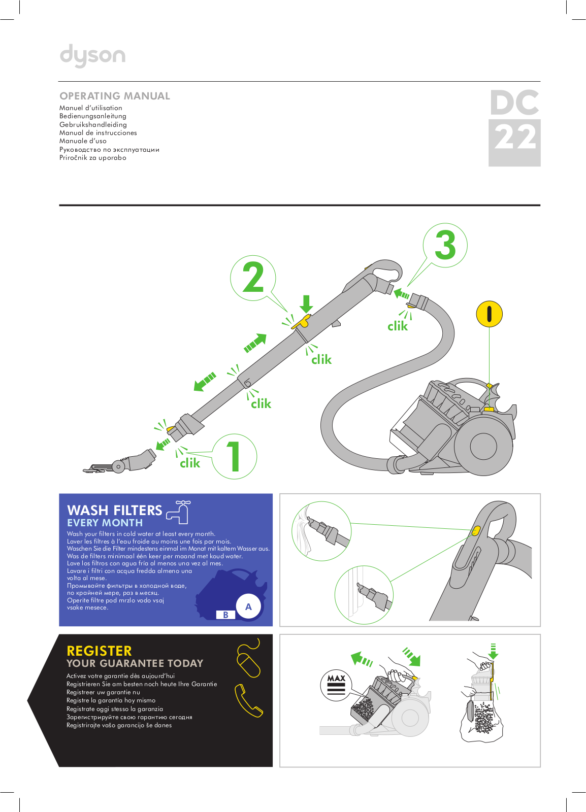 Dyson DC22 All Floors User Manual