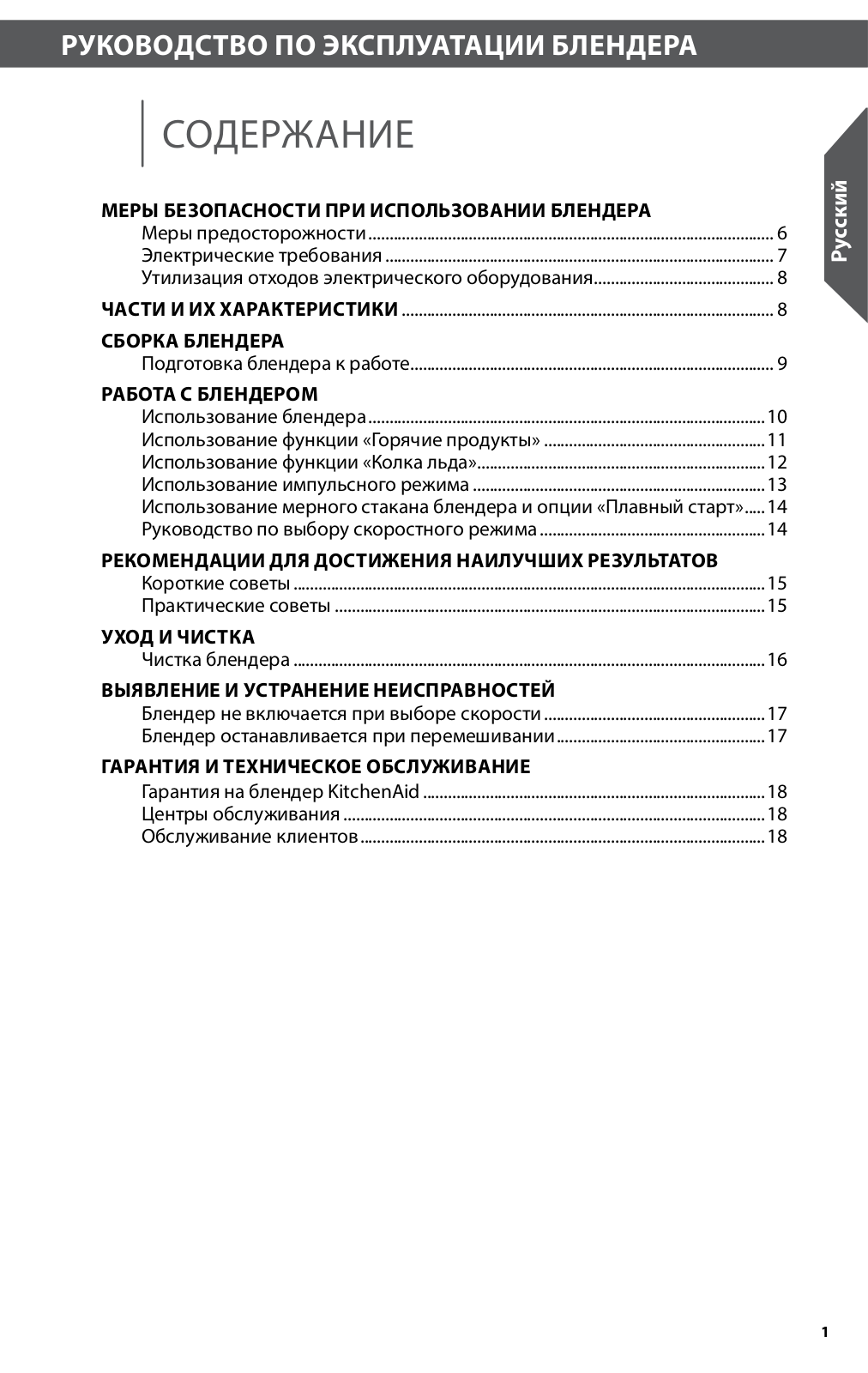 Kitchenaid 5KSB1585ECU User Manual